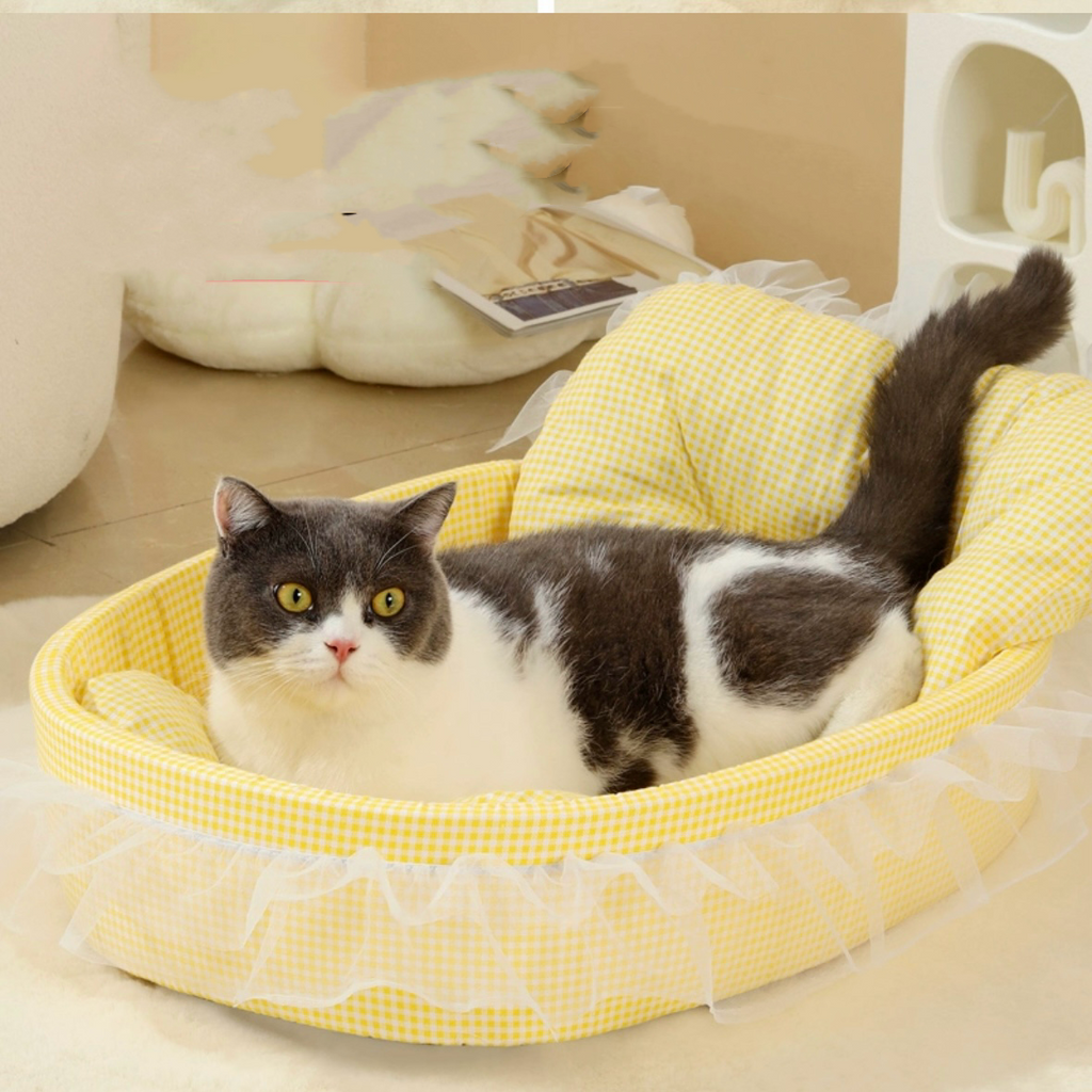 Macaron-Color Indoor Cat Bed