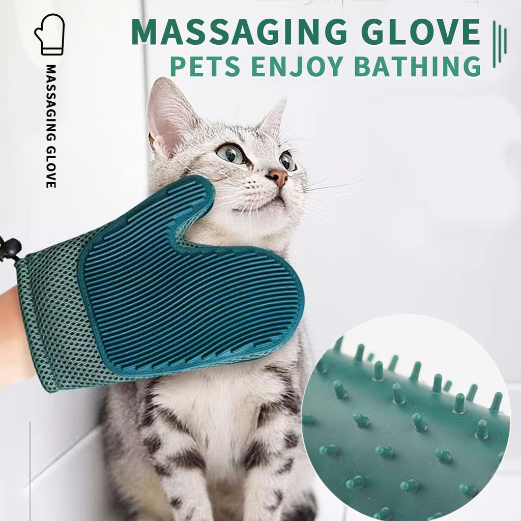 Silicone Pet Grooming Mitt – Single or Pair