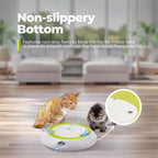 Automatic Pop-Up Feather Cat Toy with Rotating Track