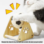 Sisal Cat Scratch Ball with Wooden Base