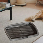 Raised-Grid Dog Potty Tray – 2 Colors, 2 Sizes