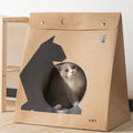 Foldable Cardboard Paper Cat House