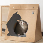 Foldable Cardboard Paper Cat House