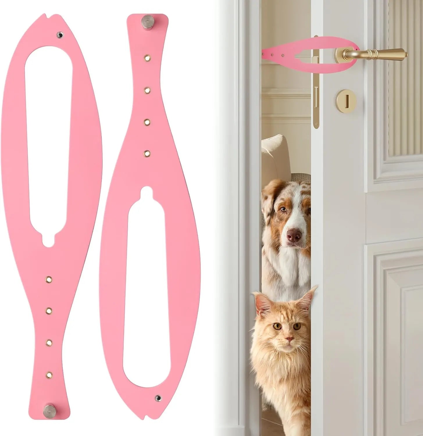 Adjustable Cat Door Latch in 1-, 2- & 4-Piece Sets