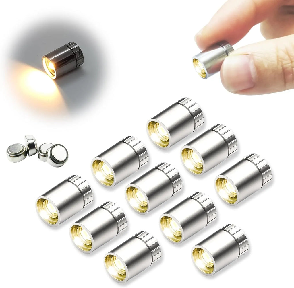 10-Pack Battery-Powered Mini LED Lights for Dollhouses & DIY Crafts