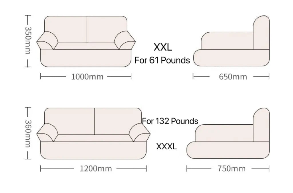 Plush Bolster Sofa Bed for Dogs and Cats – 3 Colors