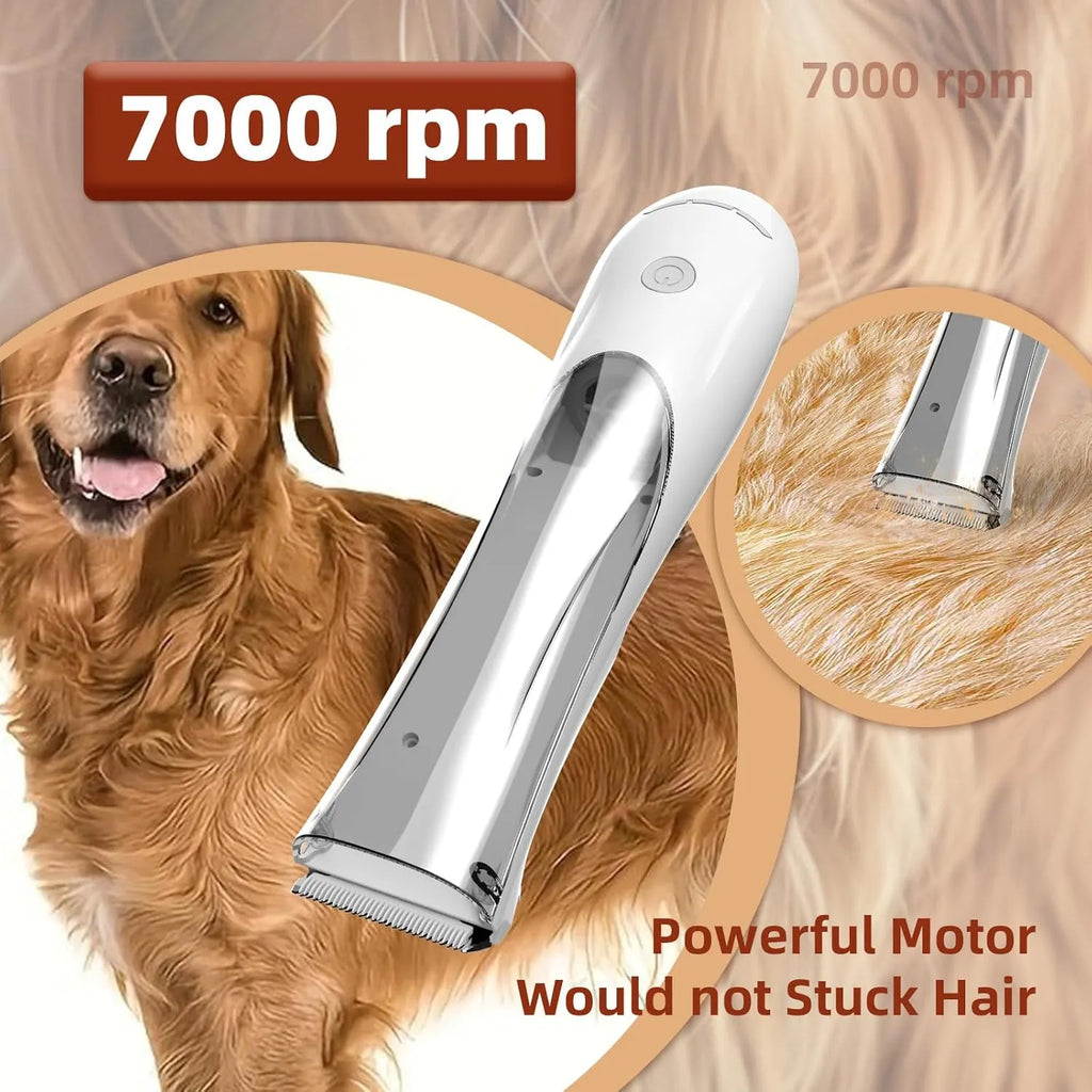 Rechargeable Pet Hair Suction Clipper – Single or 2-Piece Set