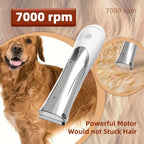 Rechargeable Pet Hair Suction Clipper – Single or 2-Piece Set