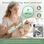 Handheld Pet Grooming Vacuum Brush – Single or 2-Piece Set