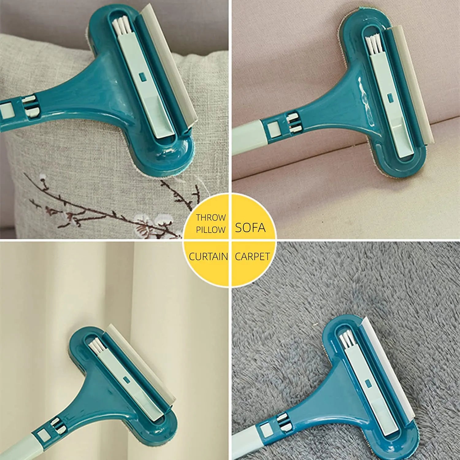 Reusable Pet Hair Remover for Furniture – 2 Handle Lengths