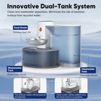 Heated Automatic Pet Water Dispenser with Stainless Steel Bowl
