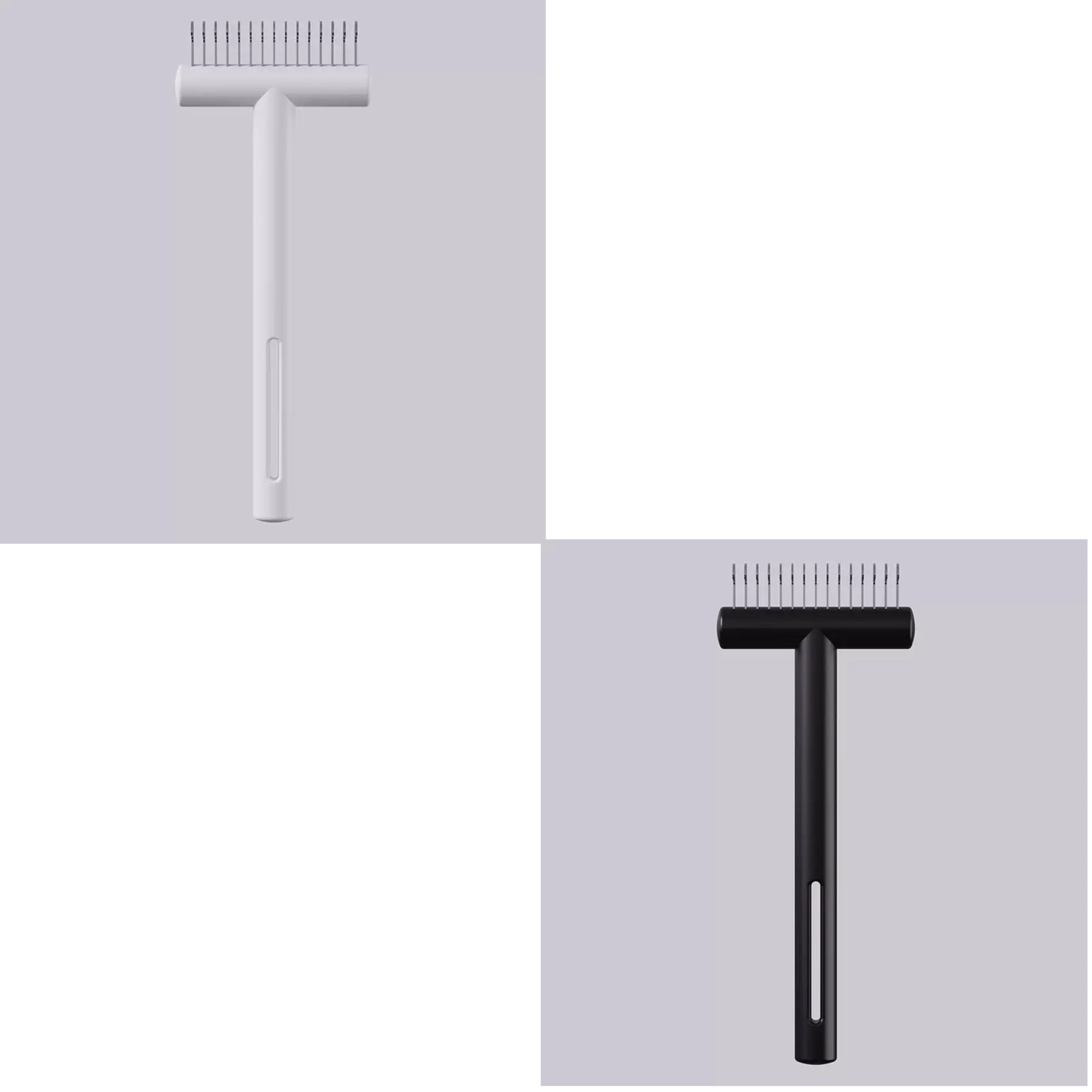 Dual-Sided Pet Dematting and Deshedding Rake – Single or 2-Piece Set