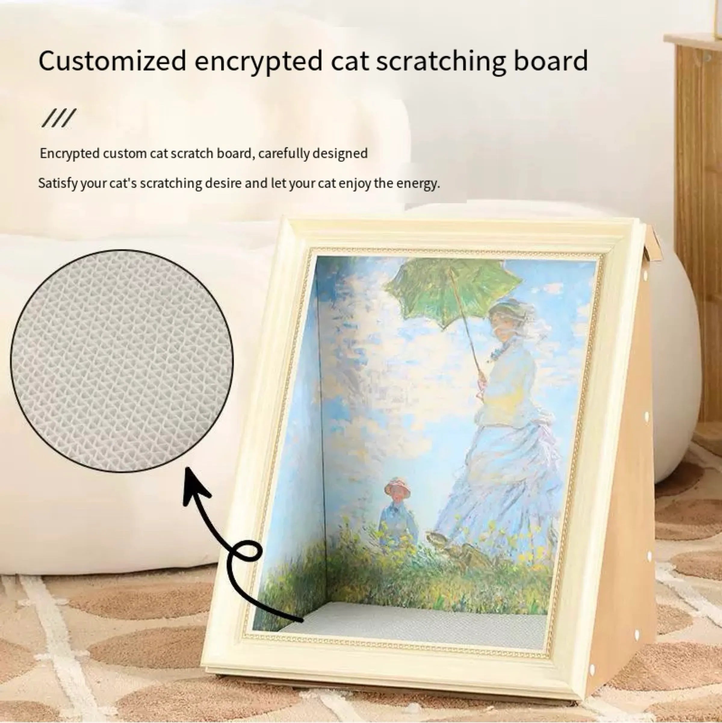 Framed Art Cat Scratcher and Lounge – 6 Designs