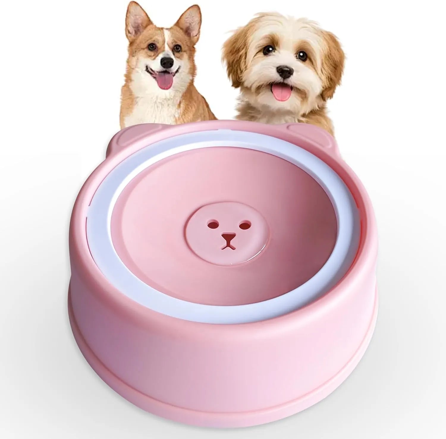 Reduced-Spill Pet Water Bowl – 4 Colors
