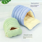 Corduroy Cat Cave Bed with Removable Cover – 3 Sizes