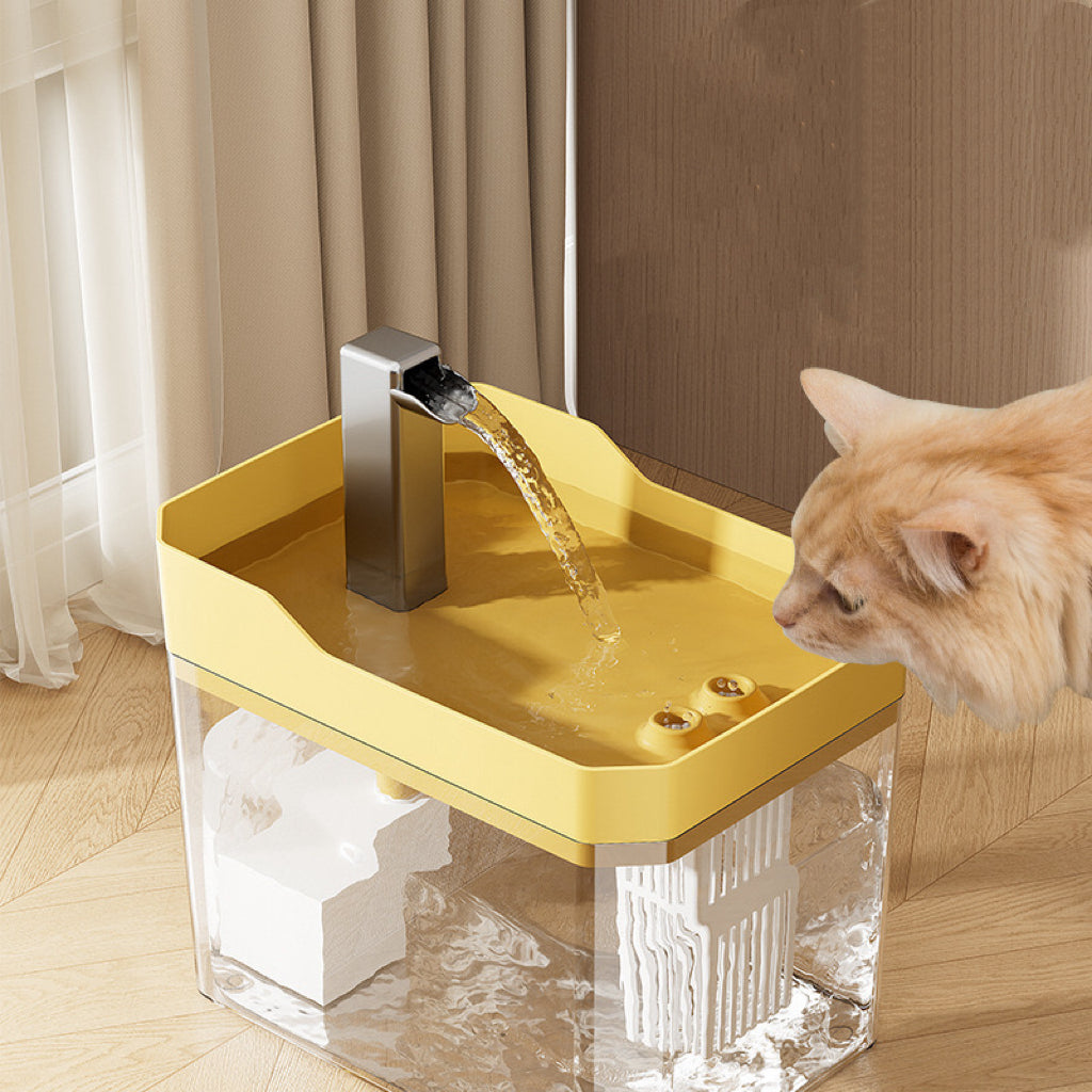 1.5 L Cat Water Fountain with Visible Reservoir – 3 Colors