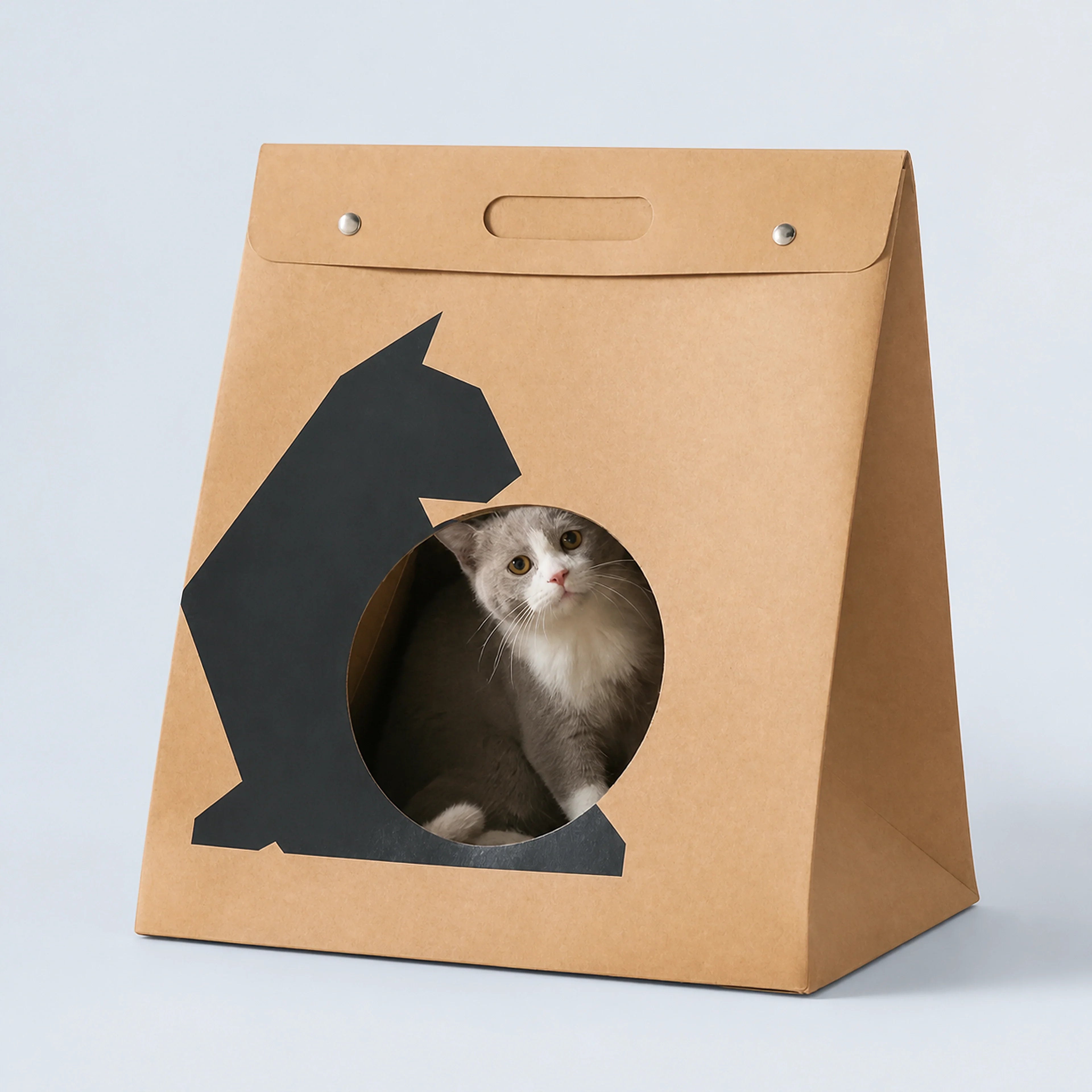 Foldable Cardboard Paper Cat House | ALDERKIN