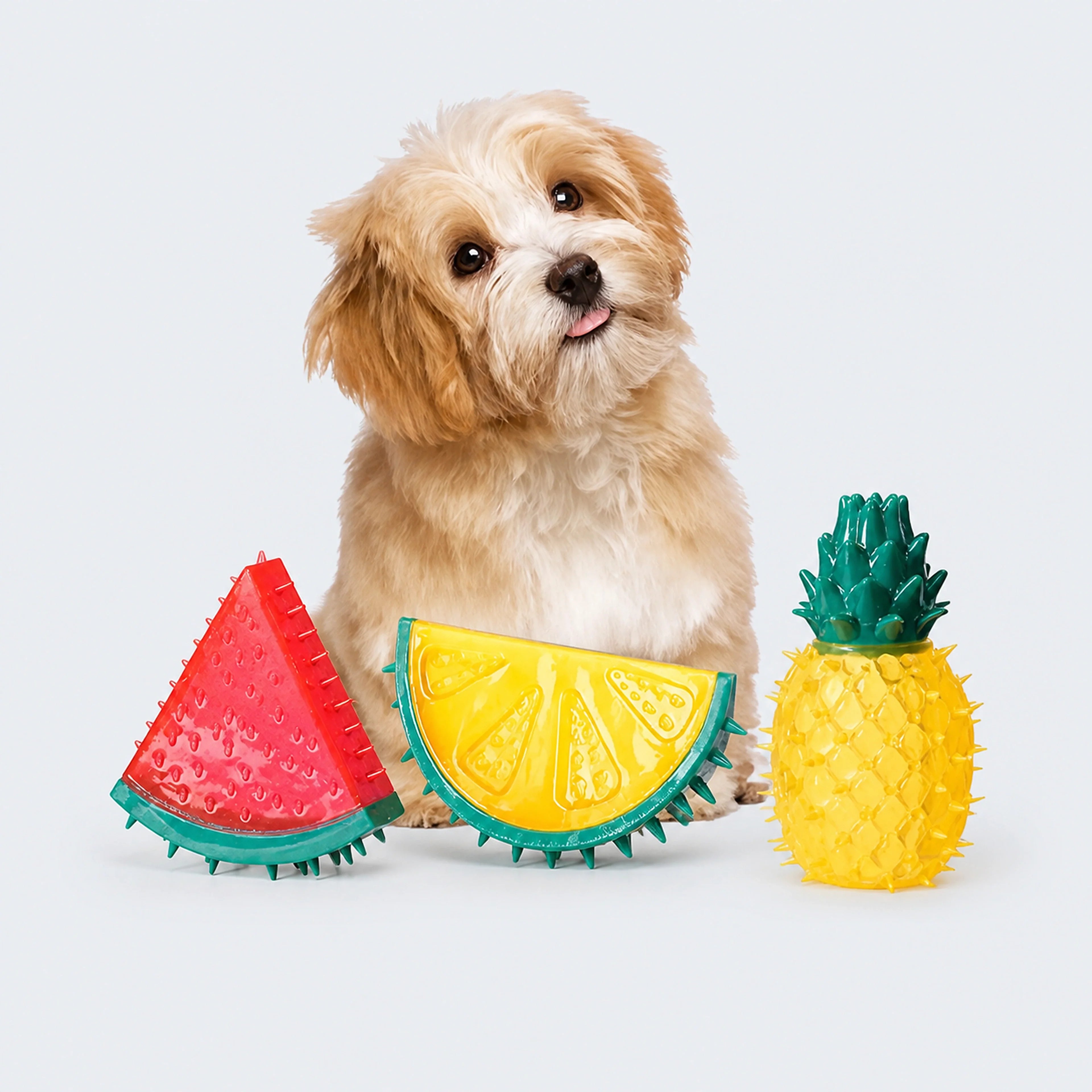 Freezable Fruit-Shaped Dog Chew Toy – Single or 3-Pack | ALDERKIN
