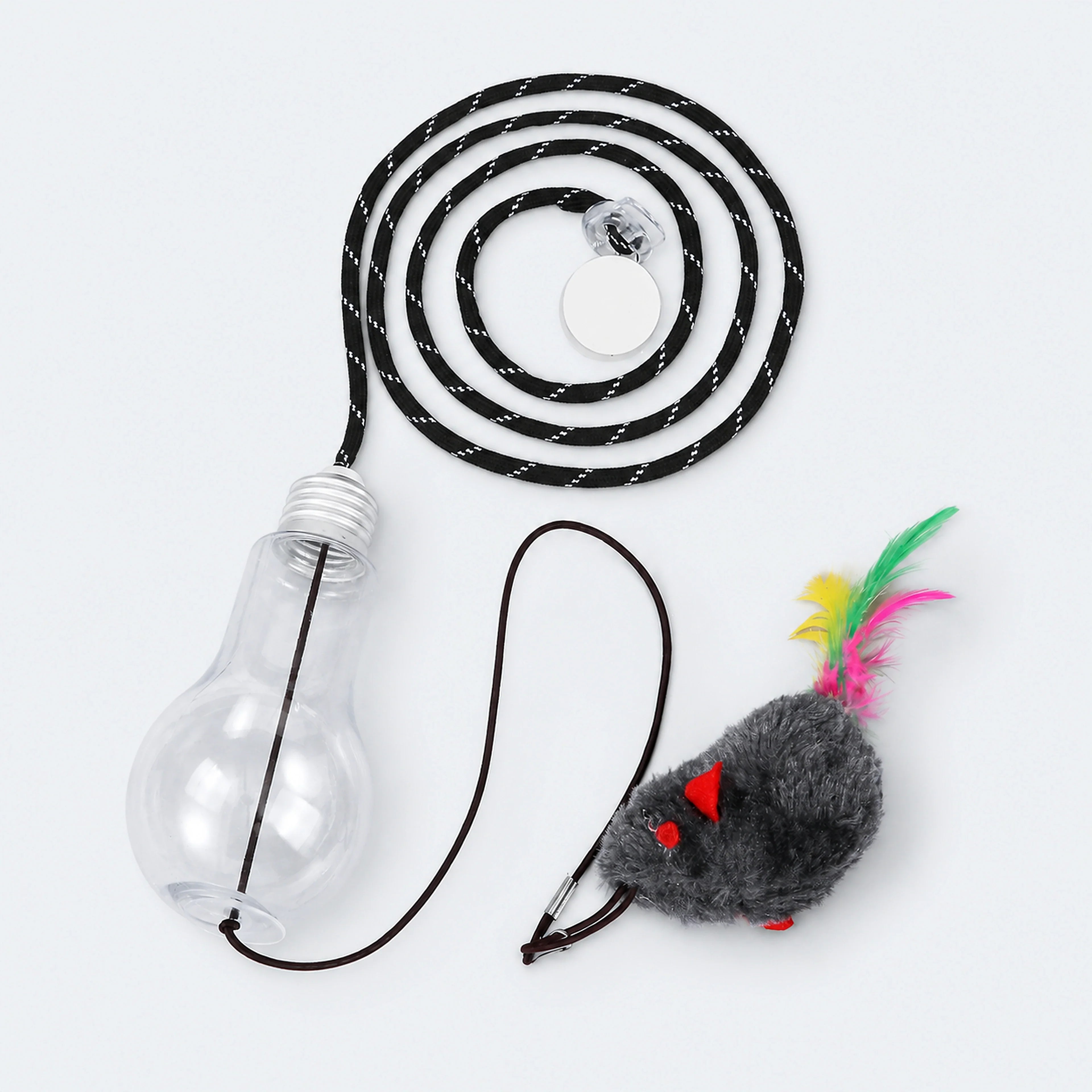 Hanging Plush Chicken Cat Toy with Elastic Cord | ALDERKIN