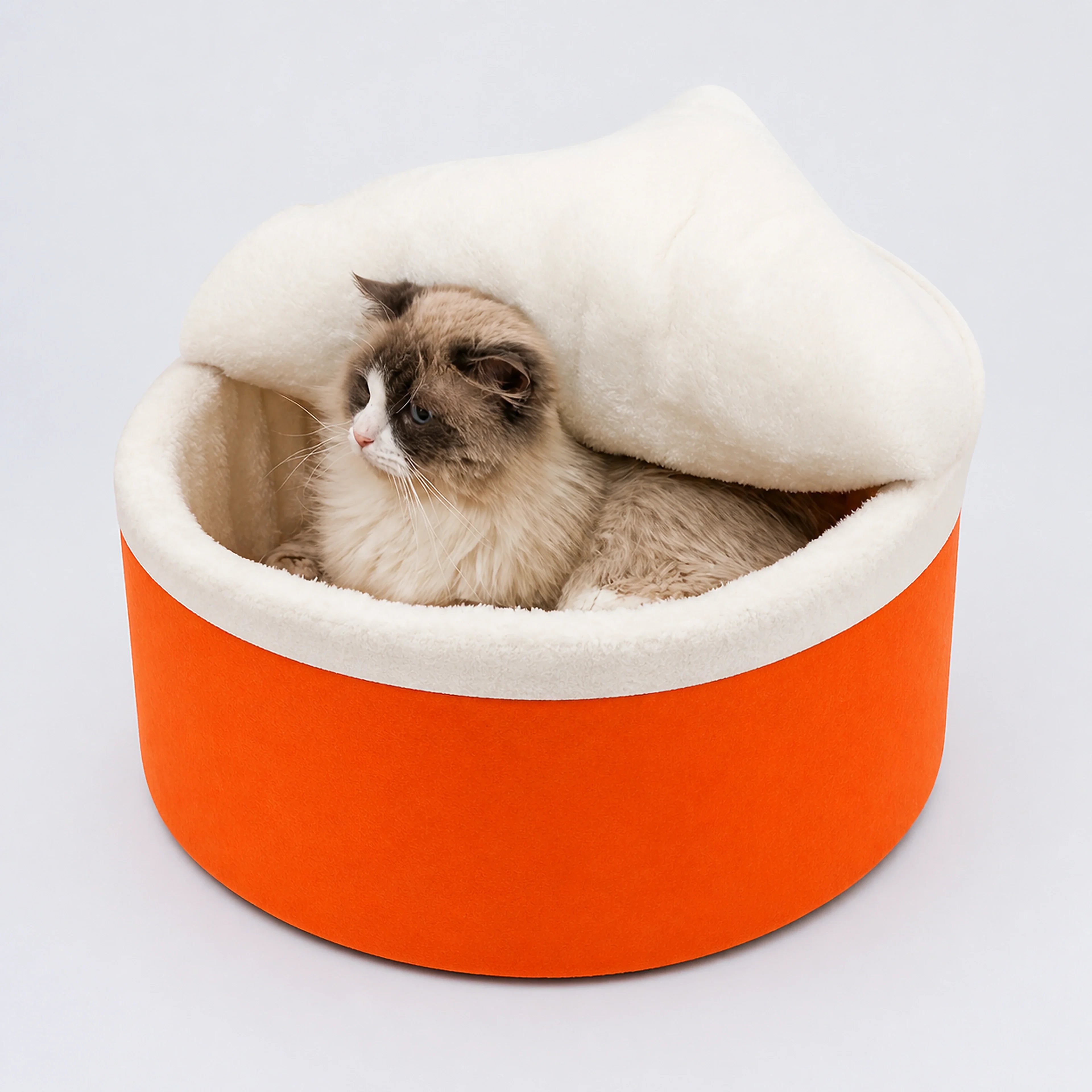Instant Noodle Cup Cat Bed with Lid – 3 Sizes | ALDERKIN