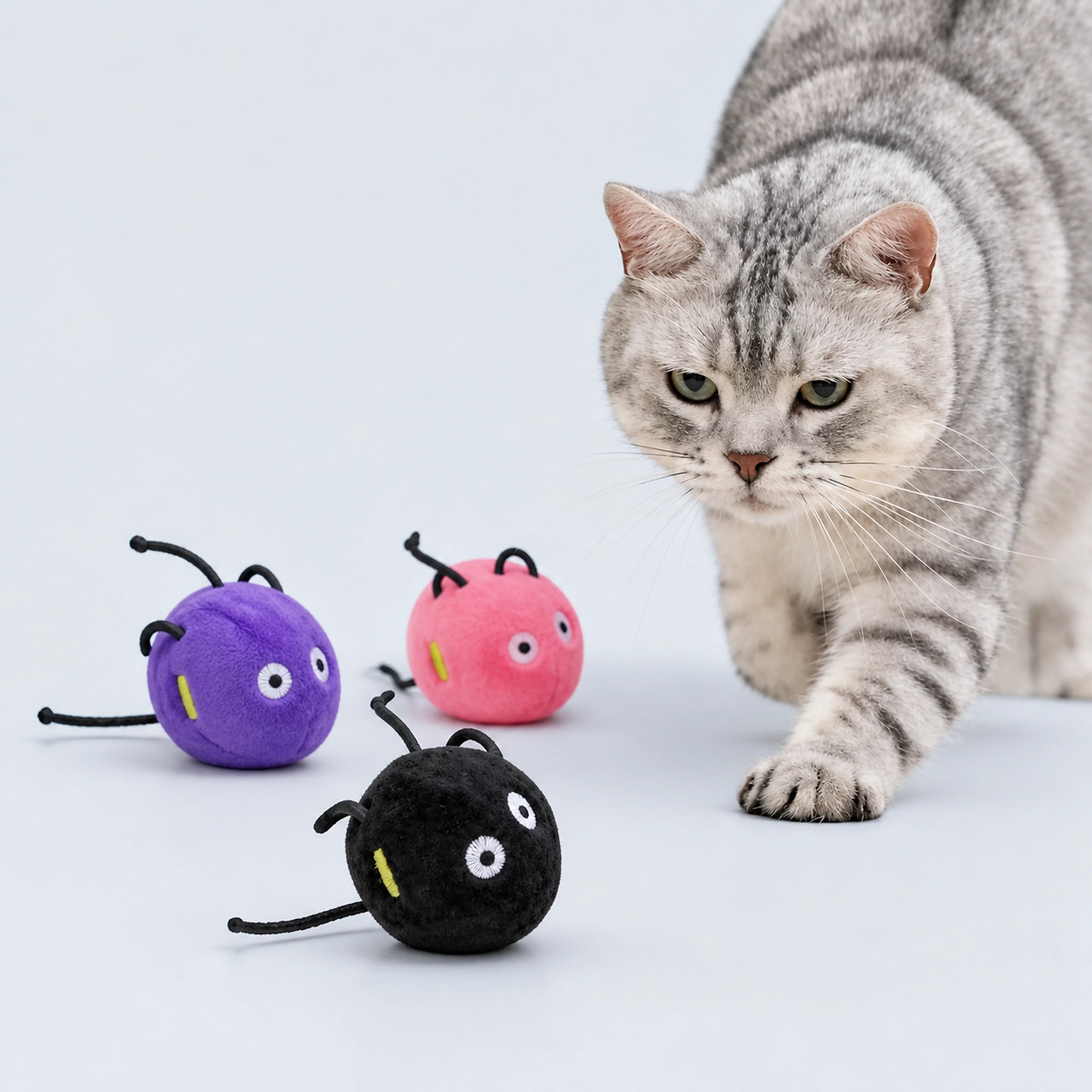 Interactive Plush Ball Toy for Cats | ALDERKIN
