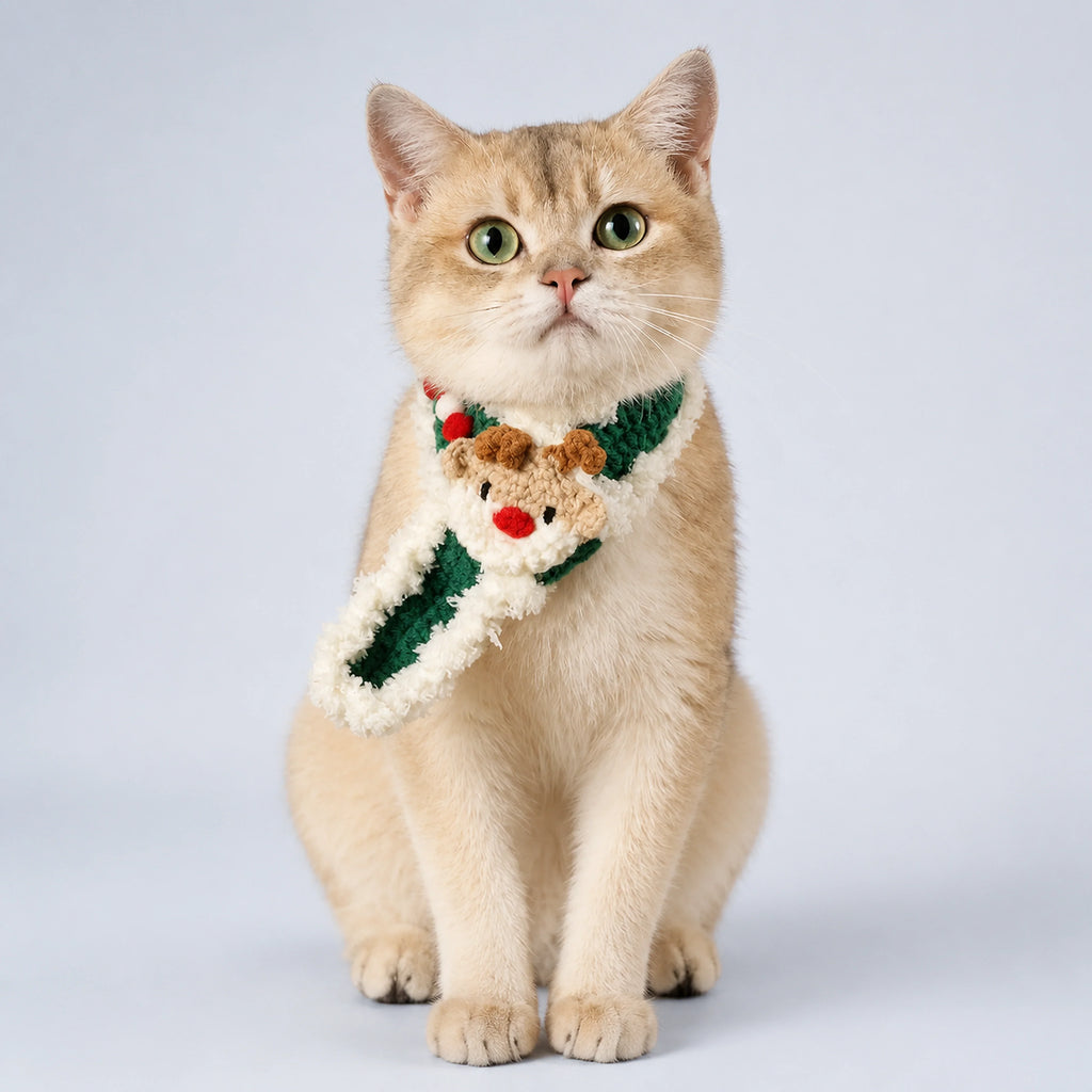 Knitted Christmas scarf Pet Decorations | ALDERKIN