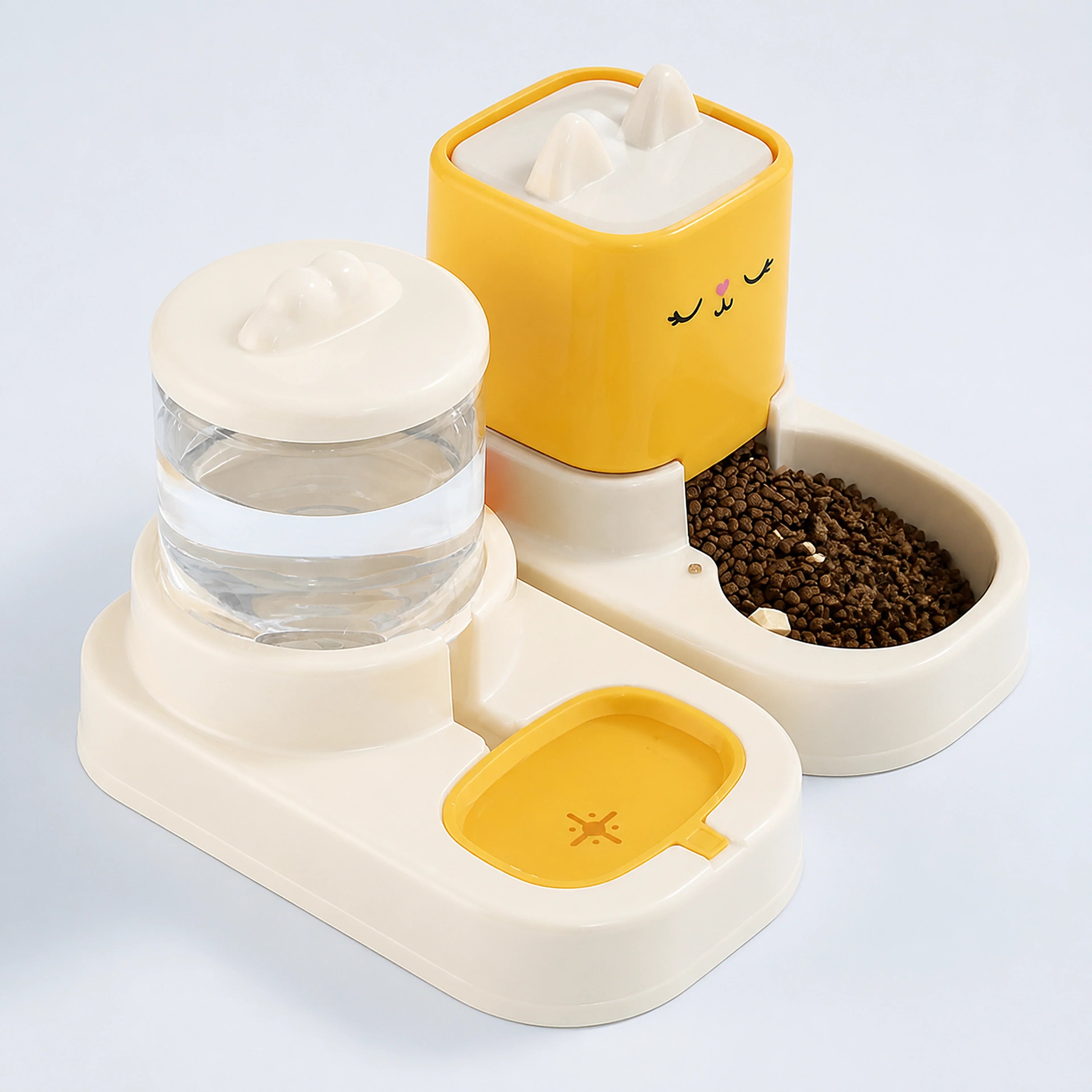 Large-Capacity Cat Food & Water Dispenser Set | ALDERKIN