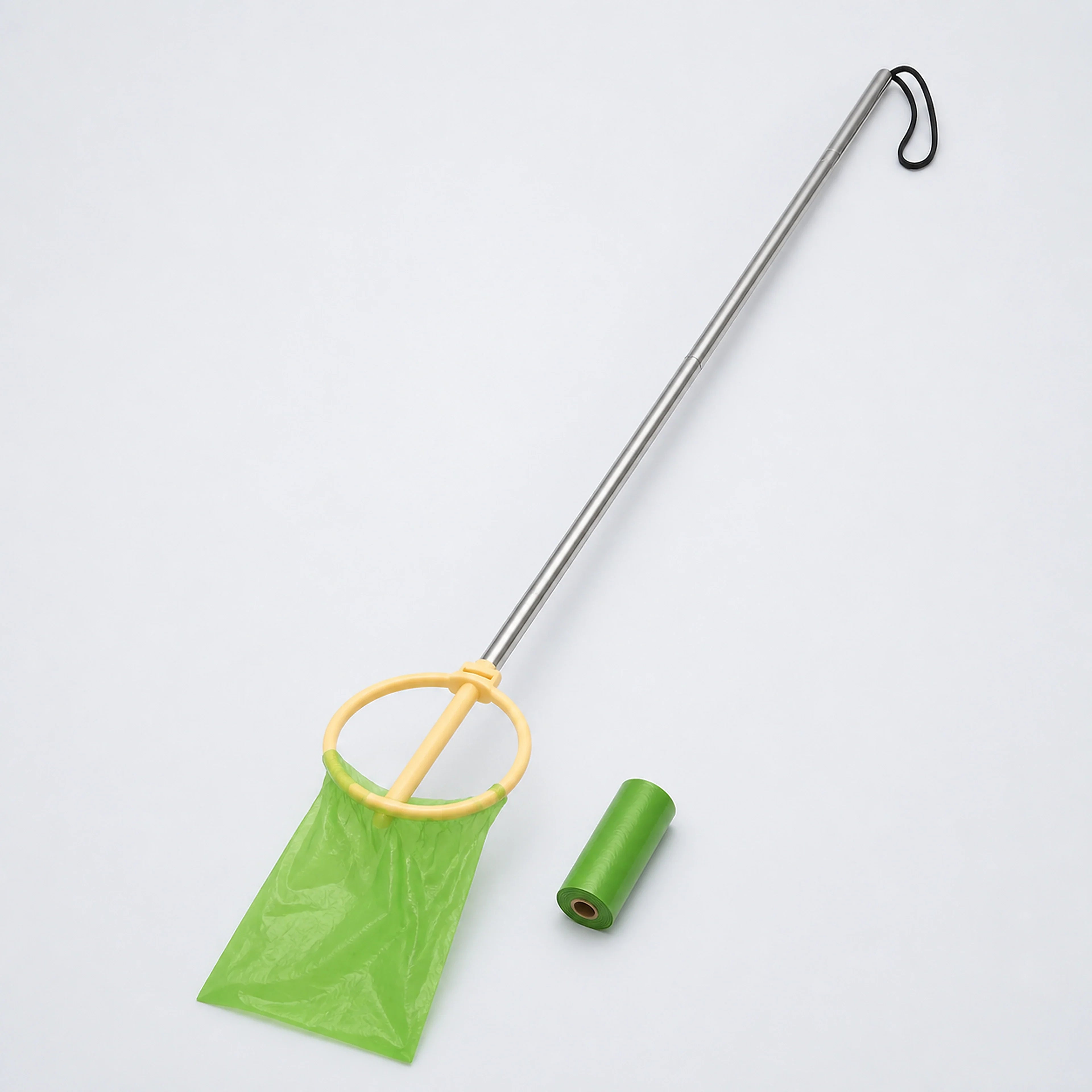 Long-Handle Dog Waste Catcher with Drawstring Bags | ALDERKIN