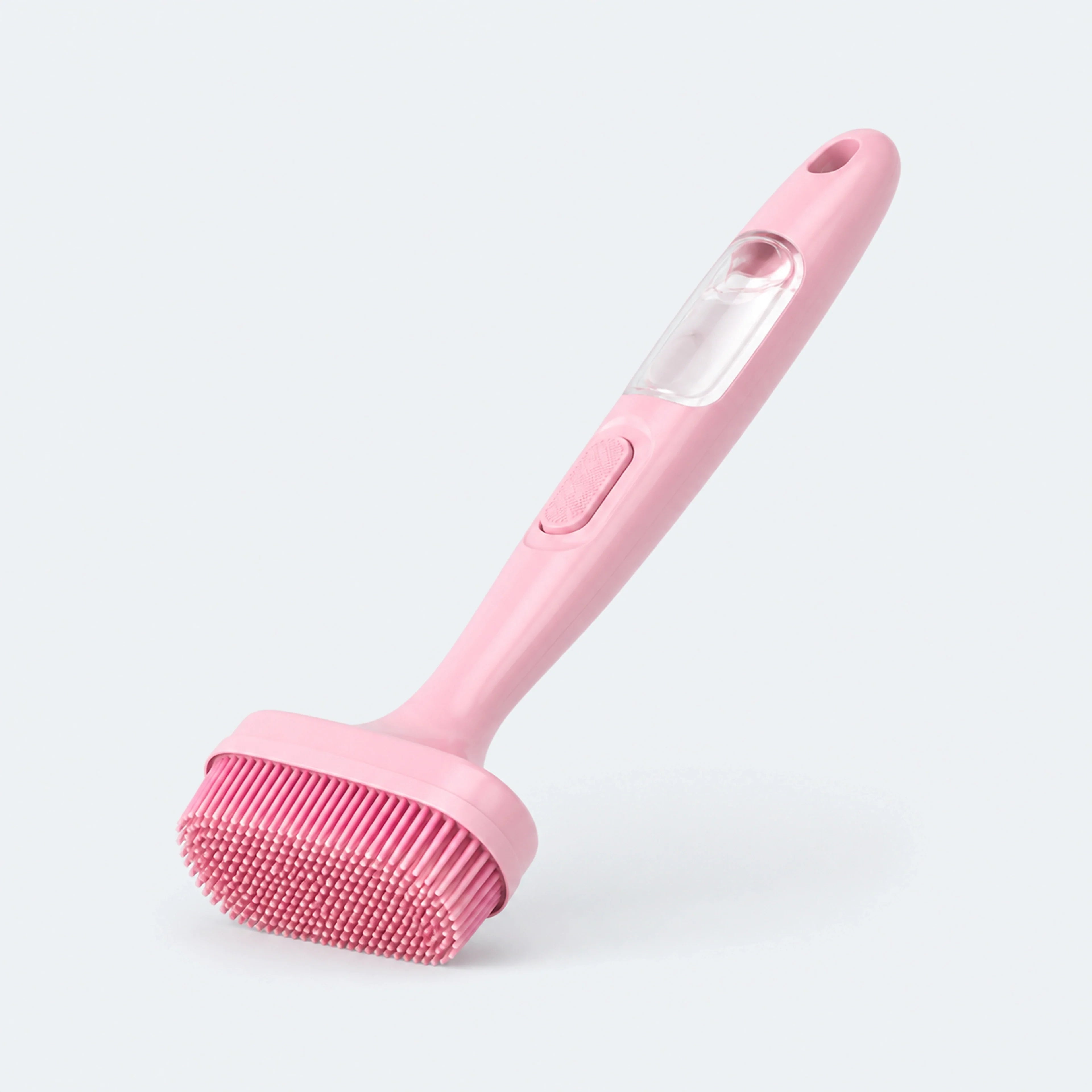 Long-Handle Pet Bath Brush with Shampoo Reservoir – 4 Colors | ALDERKIN