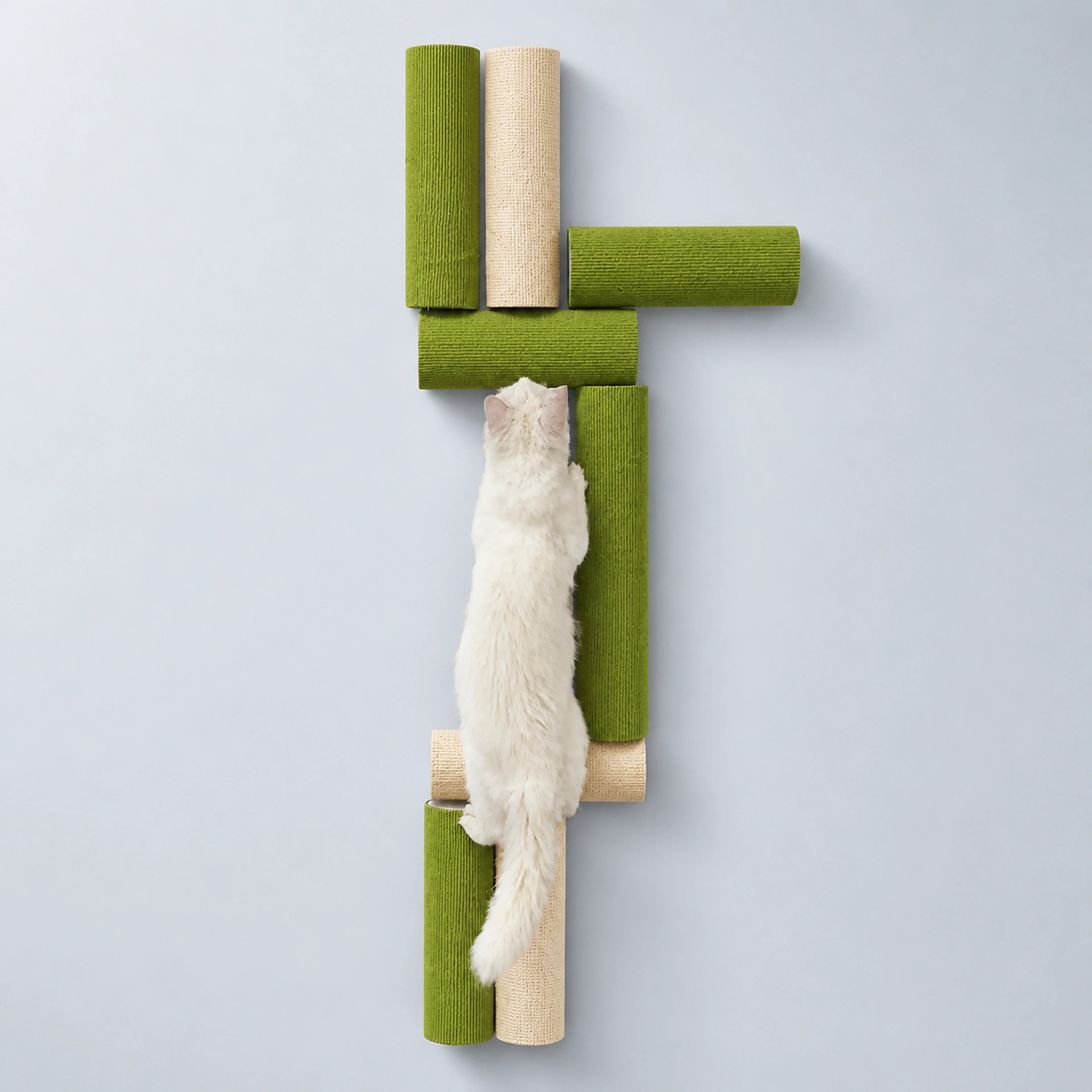 Modular Wall-Mounted Sisal Cat Scratching Posts – 3 Lengths | ALDERKIN