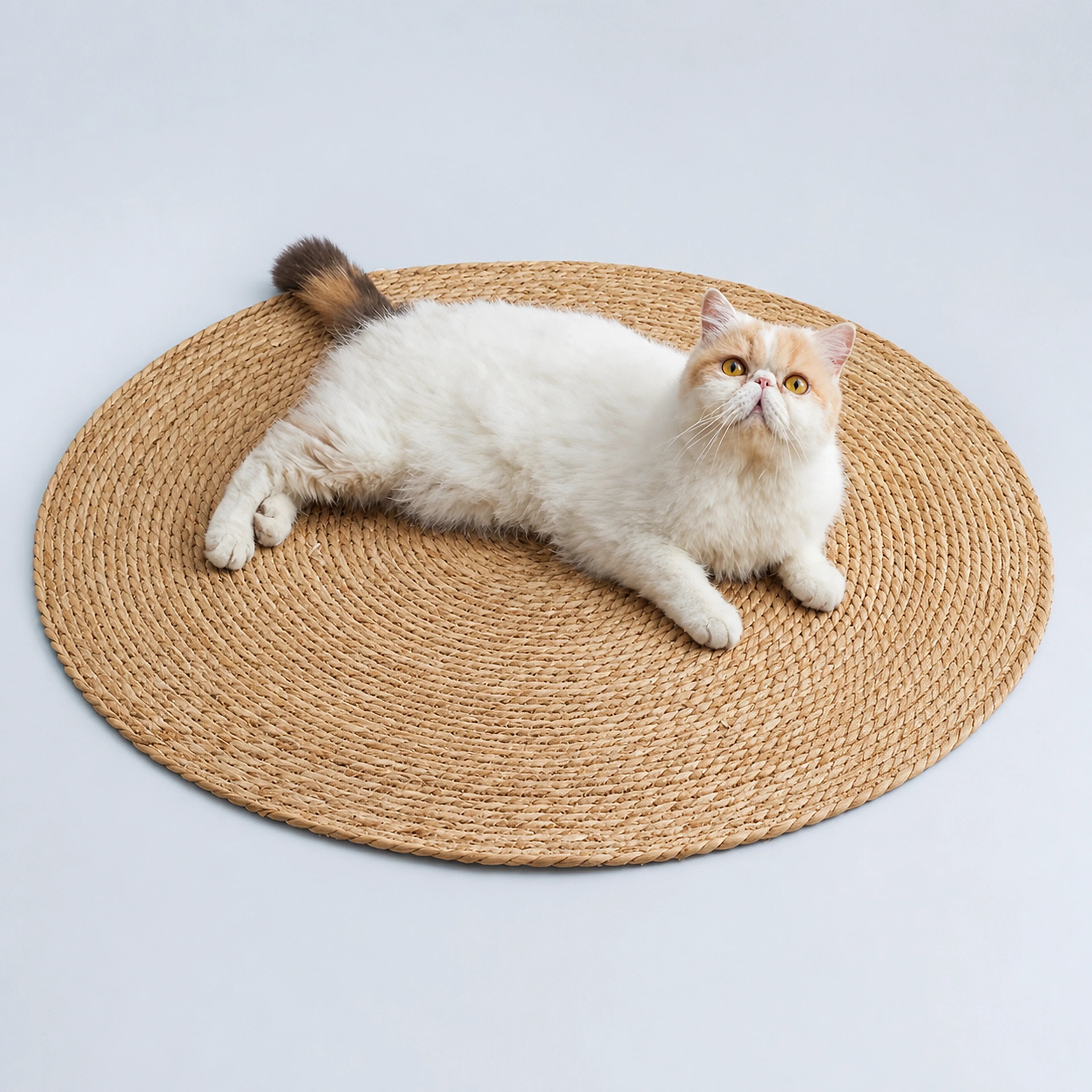 Natural Woven Round Cat Mat – 40 or 60 cm | ALDERKIN