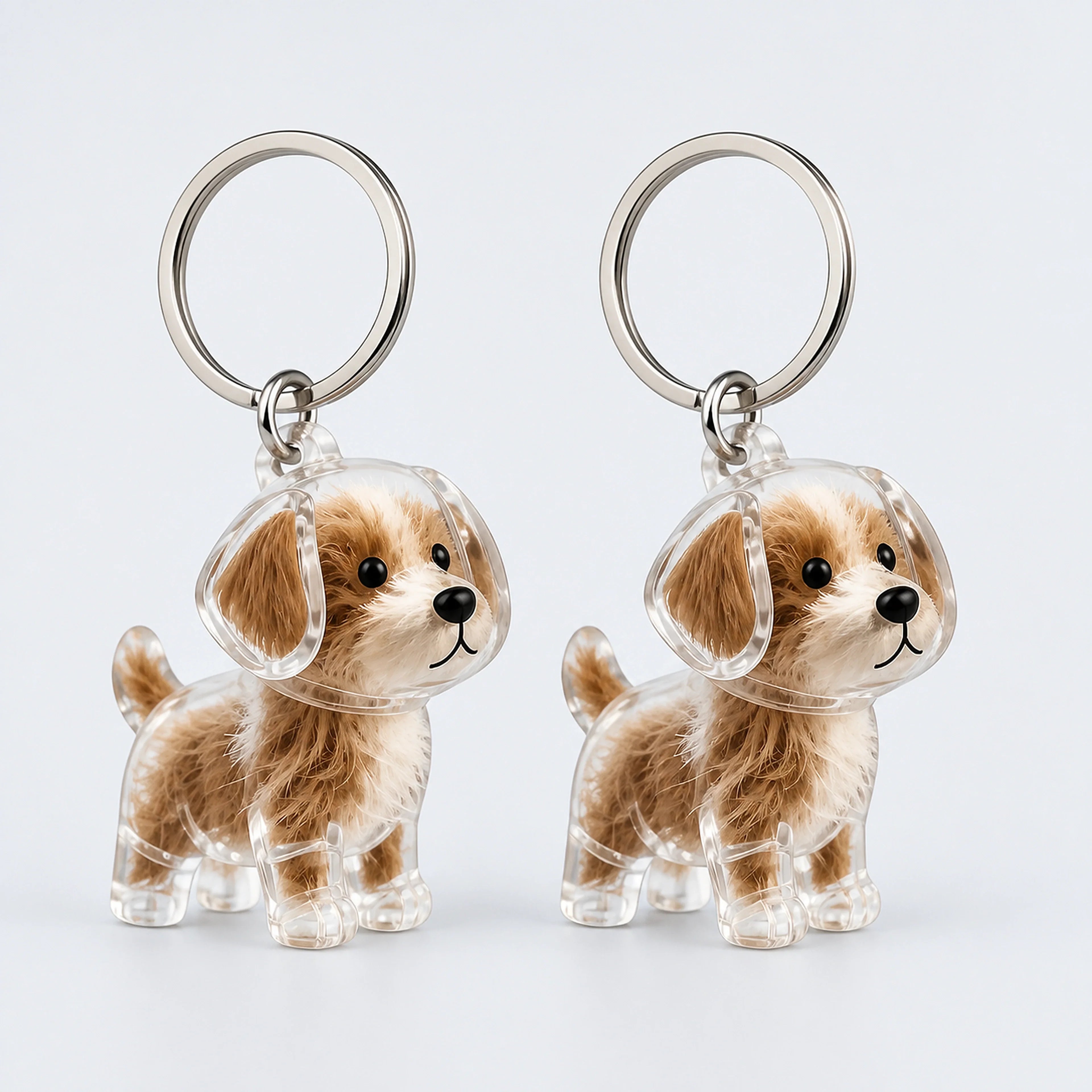 Pet Fur Keepsake Keychains – 2-Piece Set, 7 Styles | ALDERKIN