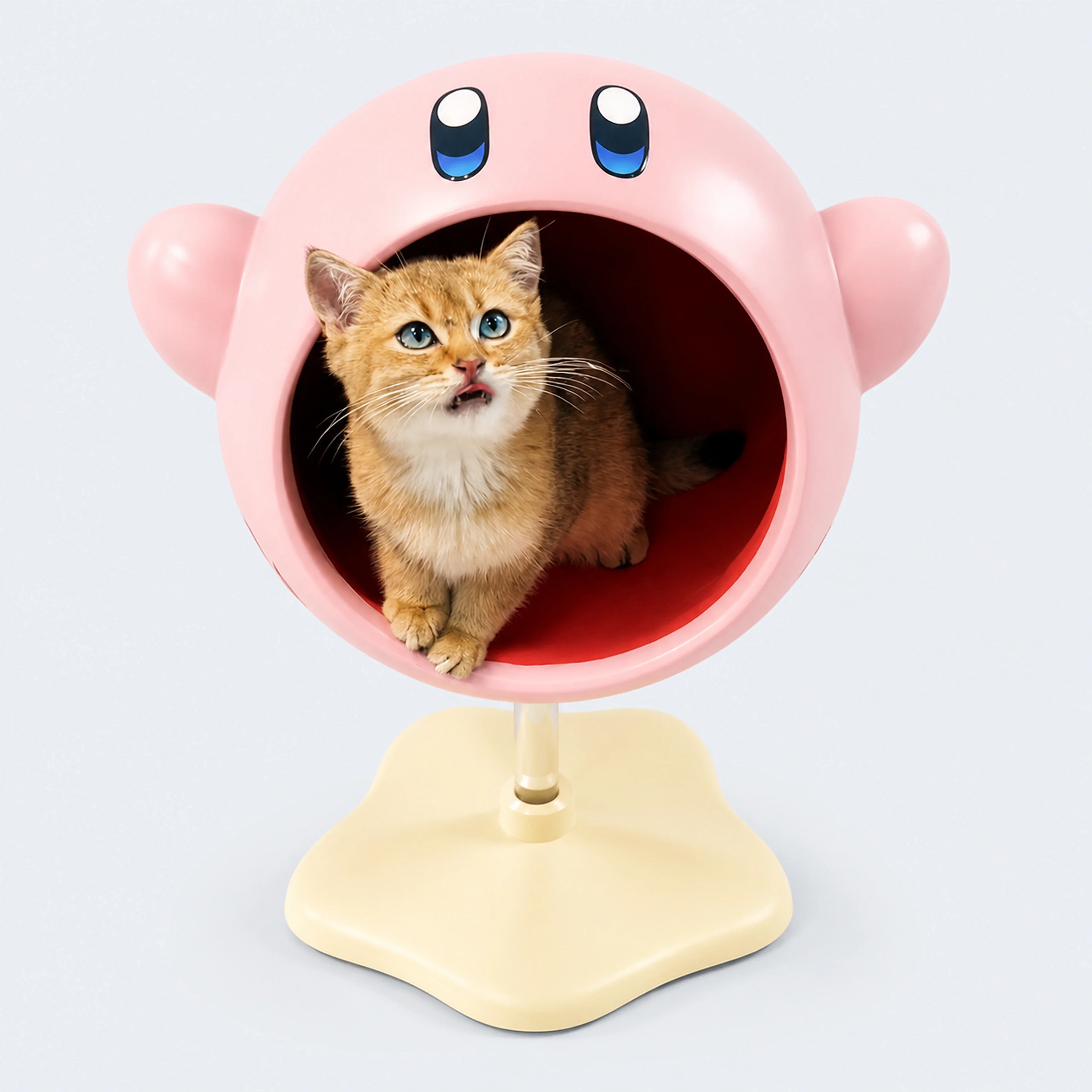 Pink Cartoon Character Cat Cave Bed | ALDERKIN