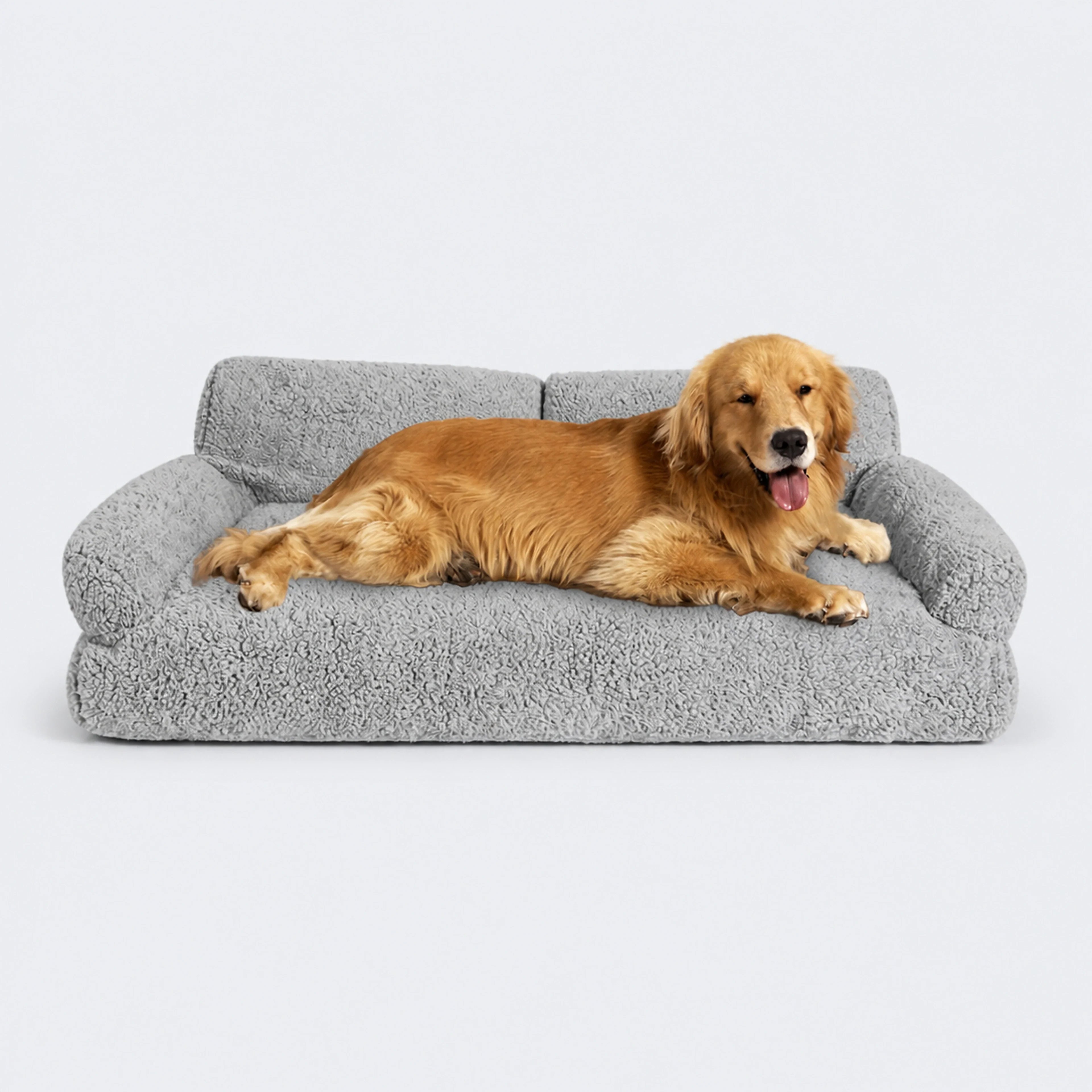 Plush Bolster Sofa Bed for Dogs and Cats – 3 Colors | ALDERKIN