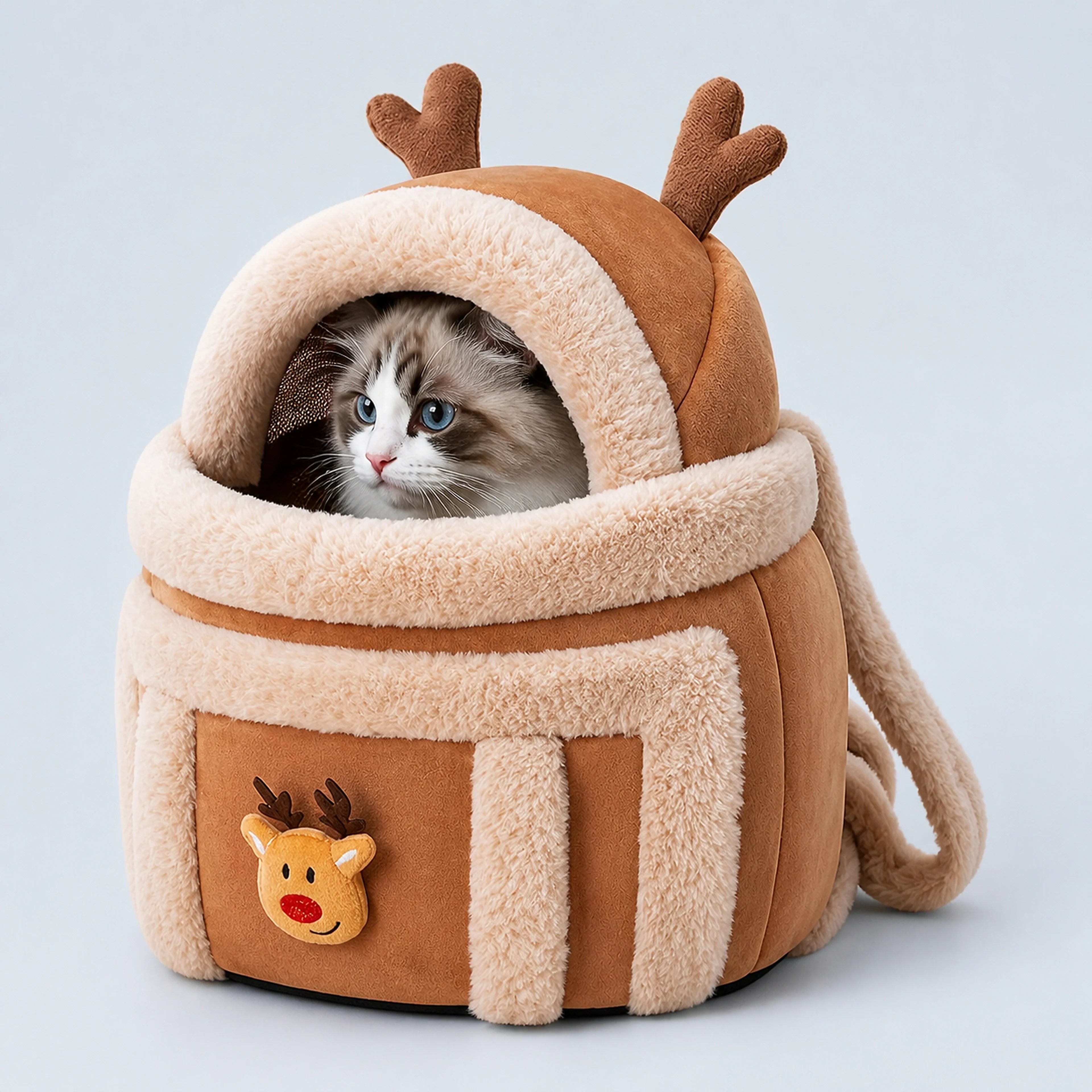 Plush Winter Pet Carrier Backpack – 6 Styles, 2 Sizes | ALDERKIN