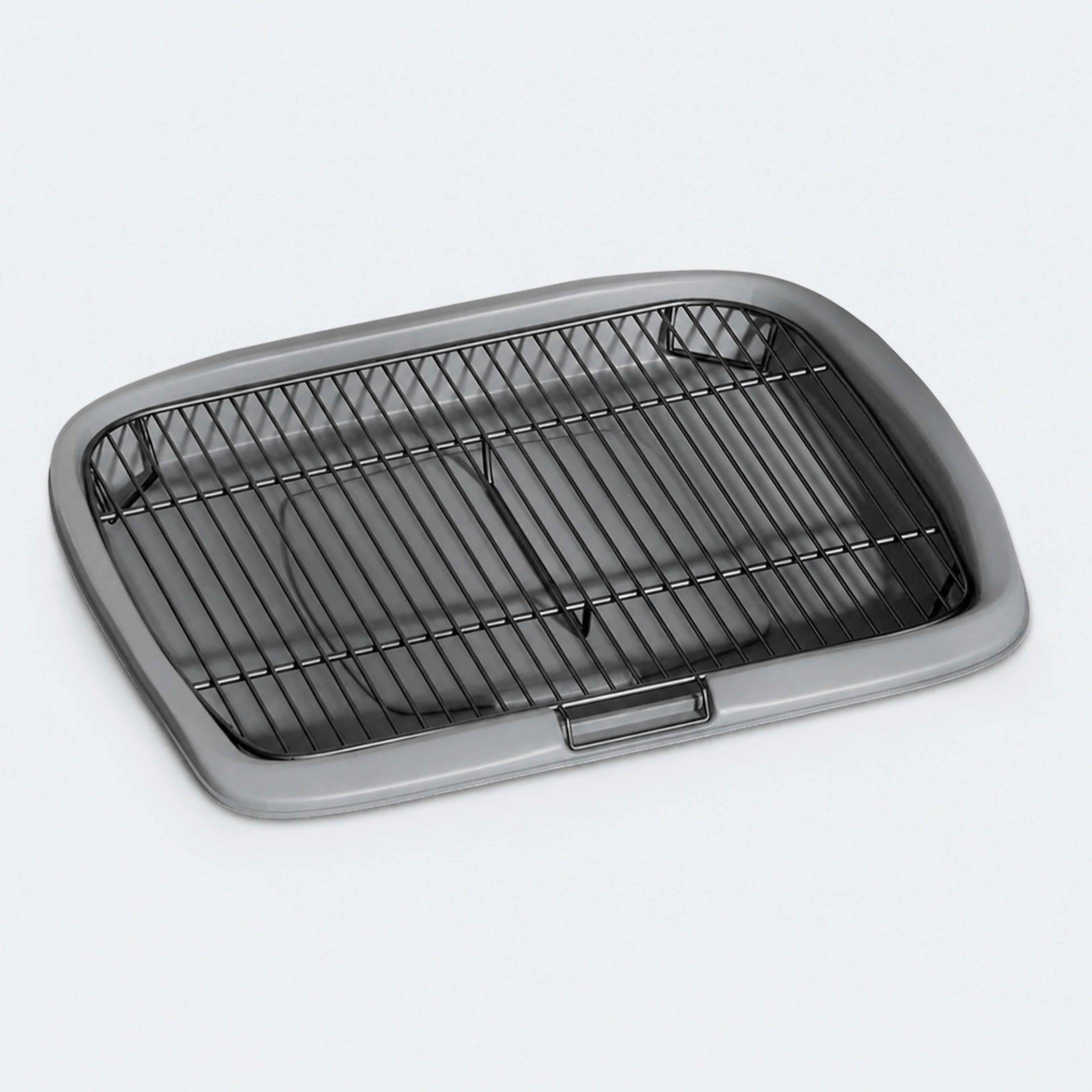 Raised-Grid Dog Potty Tray – 2 Colors, 2 Sizes | ALDERKIN