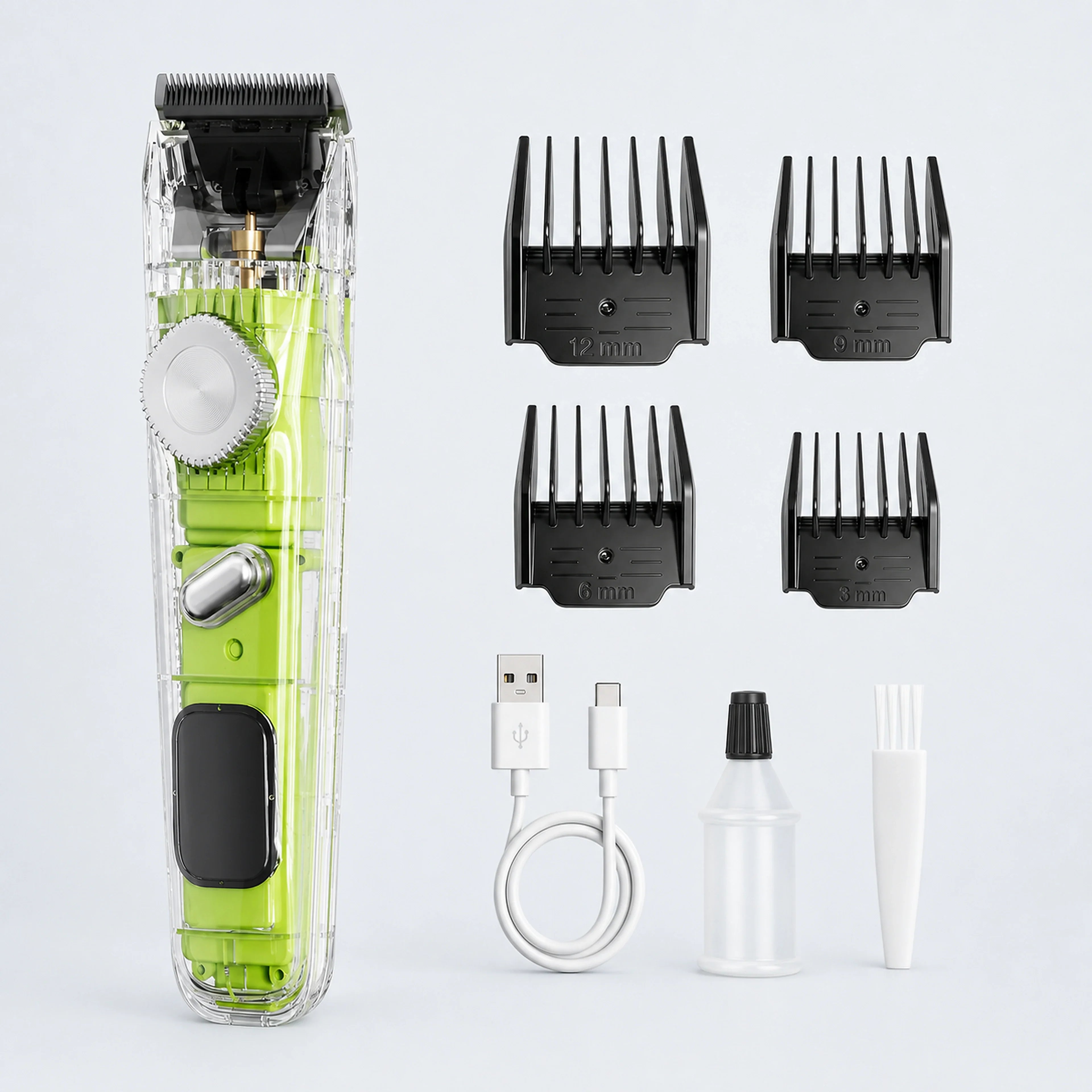 Rechargeable Pet Grooming Trimmer Kit with 4 Guide Combs | ALDERKIN