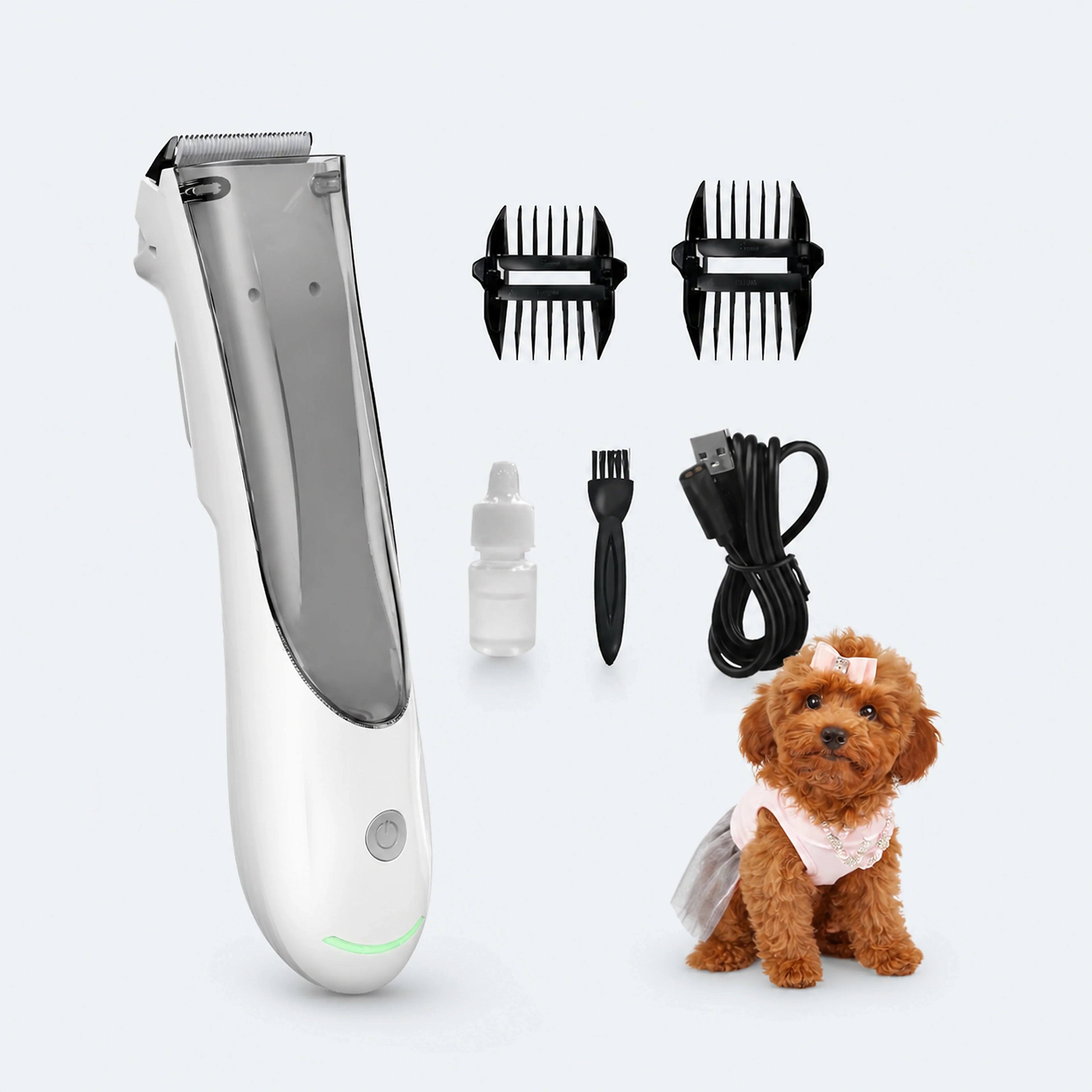 Rechargeable Pet Hair Suction Clipper – Single or 2-Piece Set | ALDERKIN