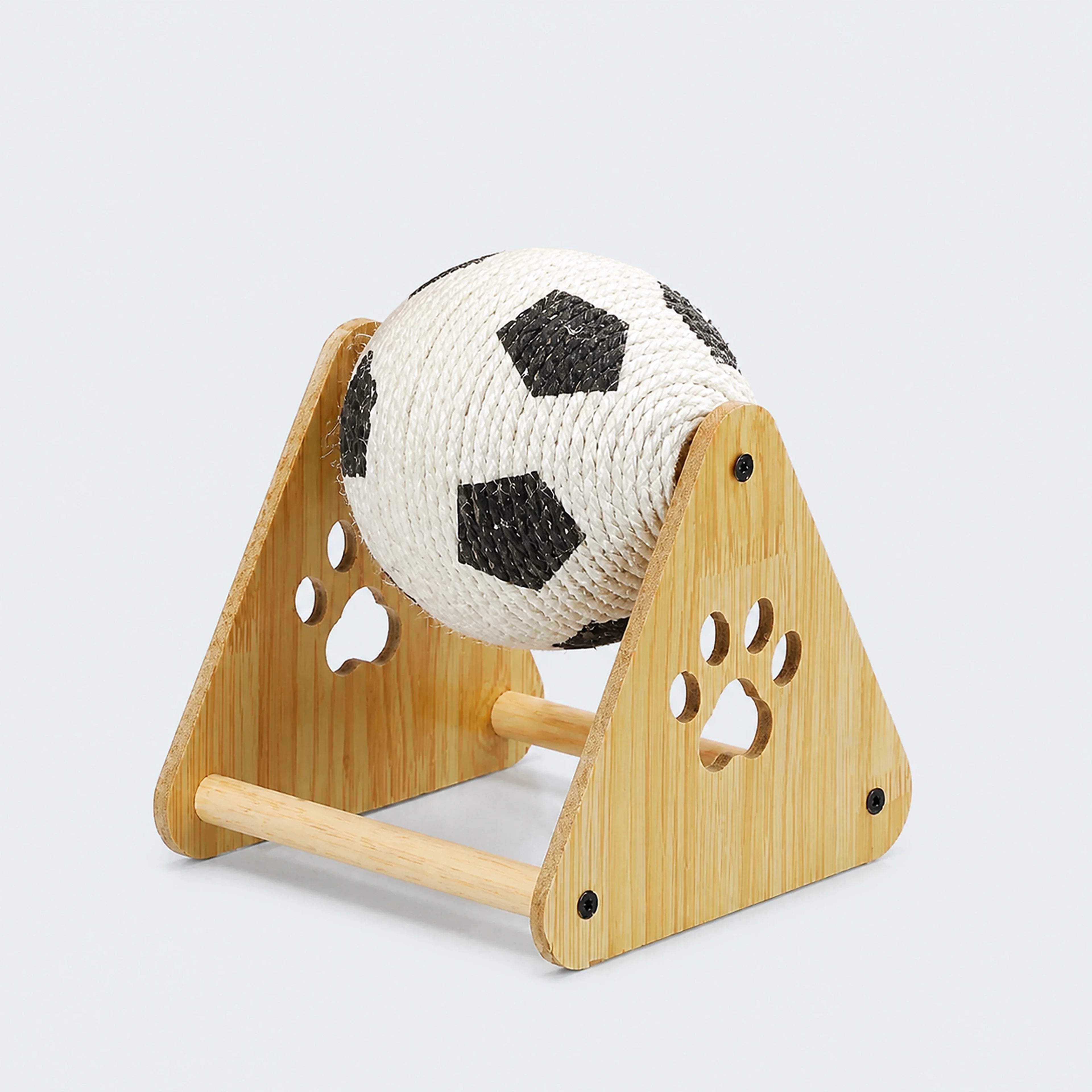 Sisal Cat Scratch Ball with Wooden Base | ALDERKIN