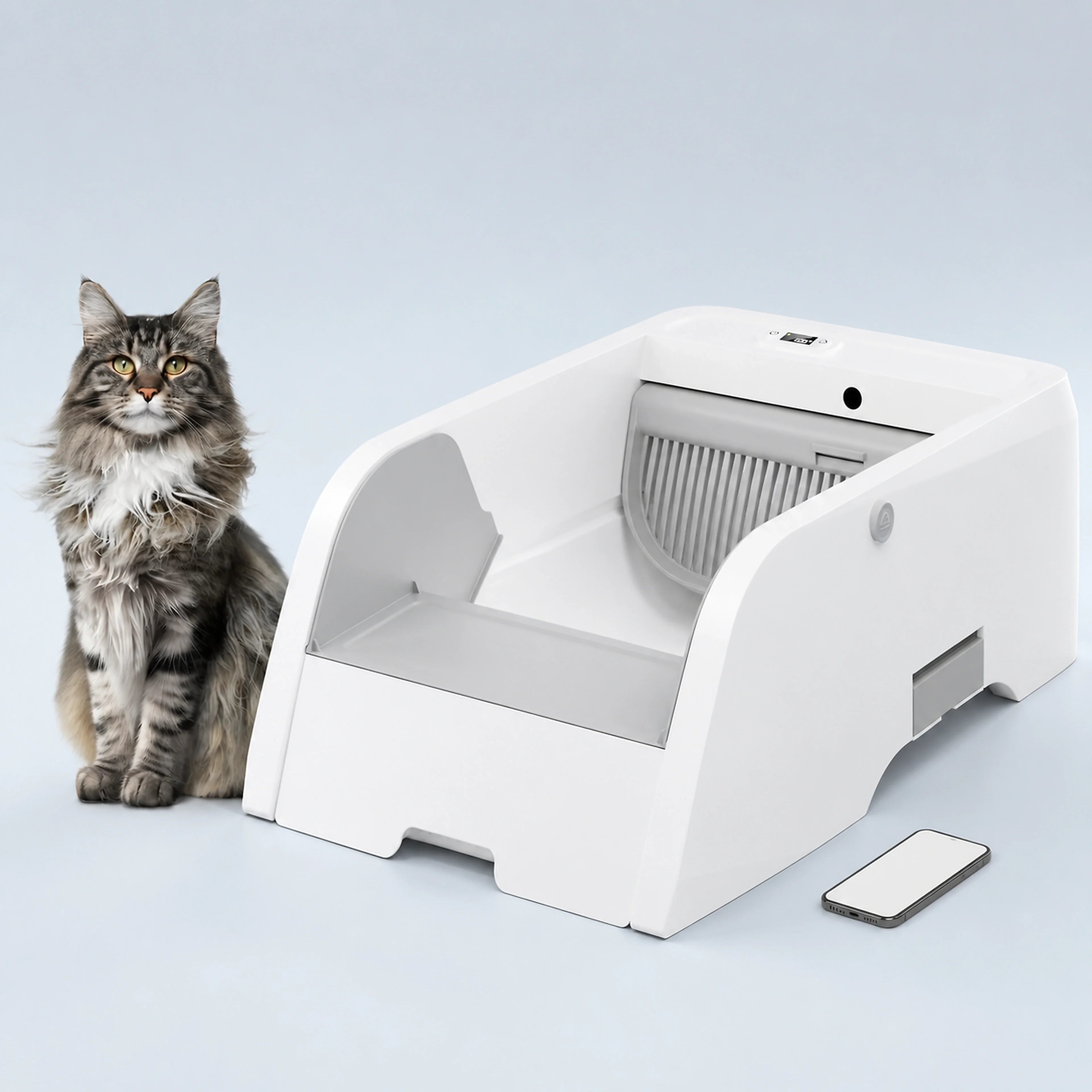 Smart Automatic Self-Cleaning Cat Litter Box with App Control | ALDERKIN