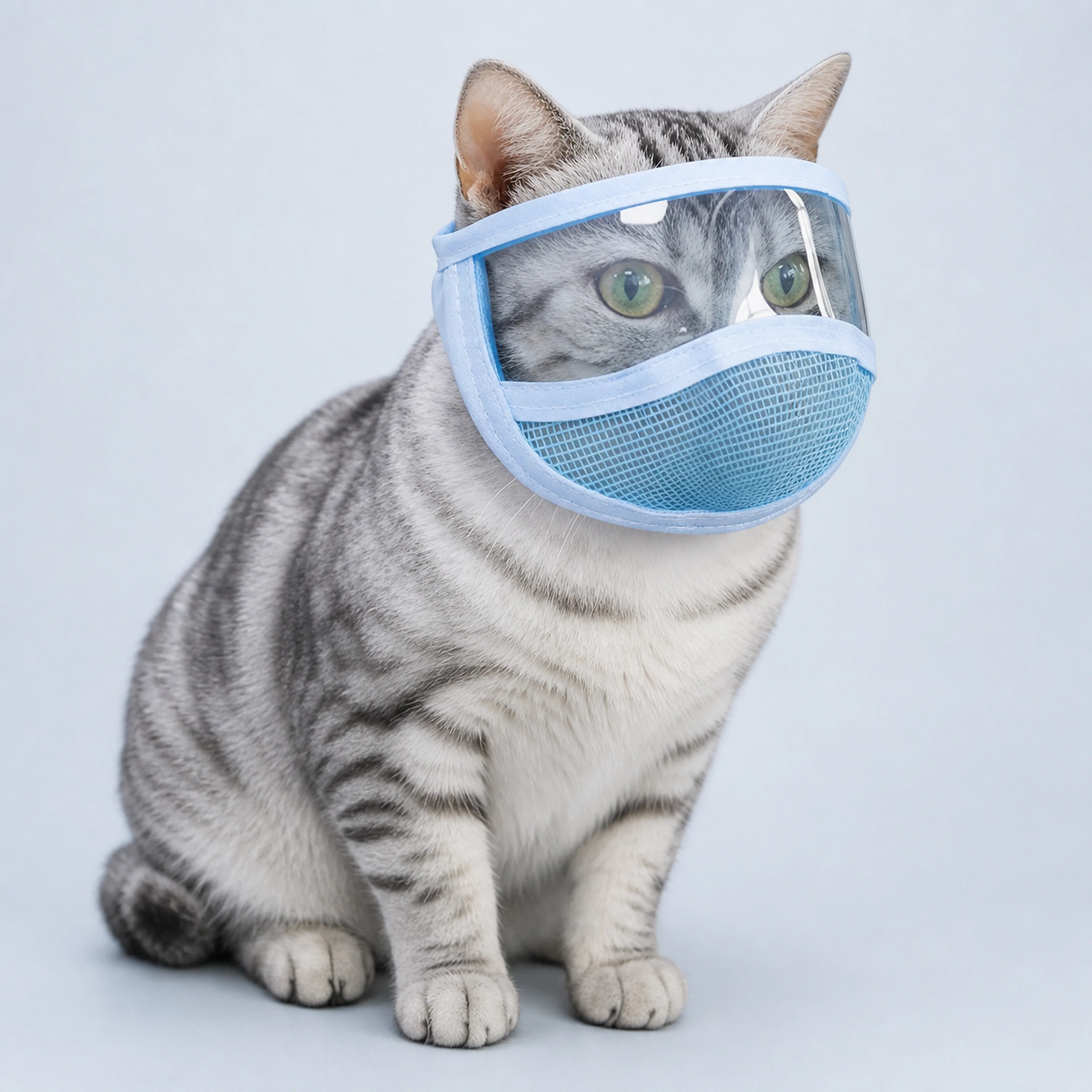 Soft Mesh Cat Grooming Headgear | ALDERKIN