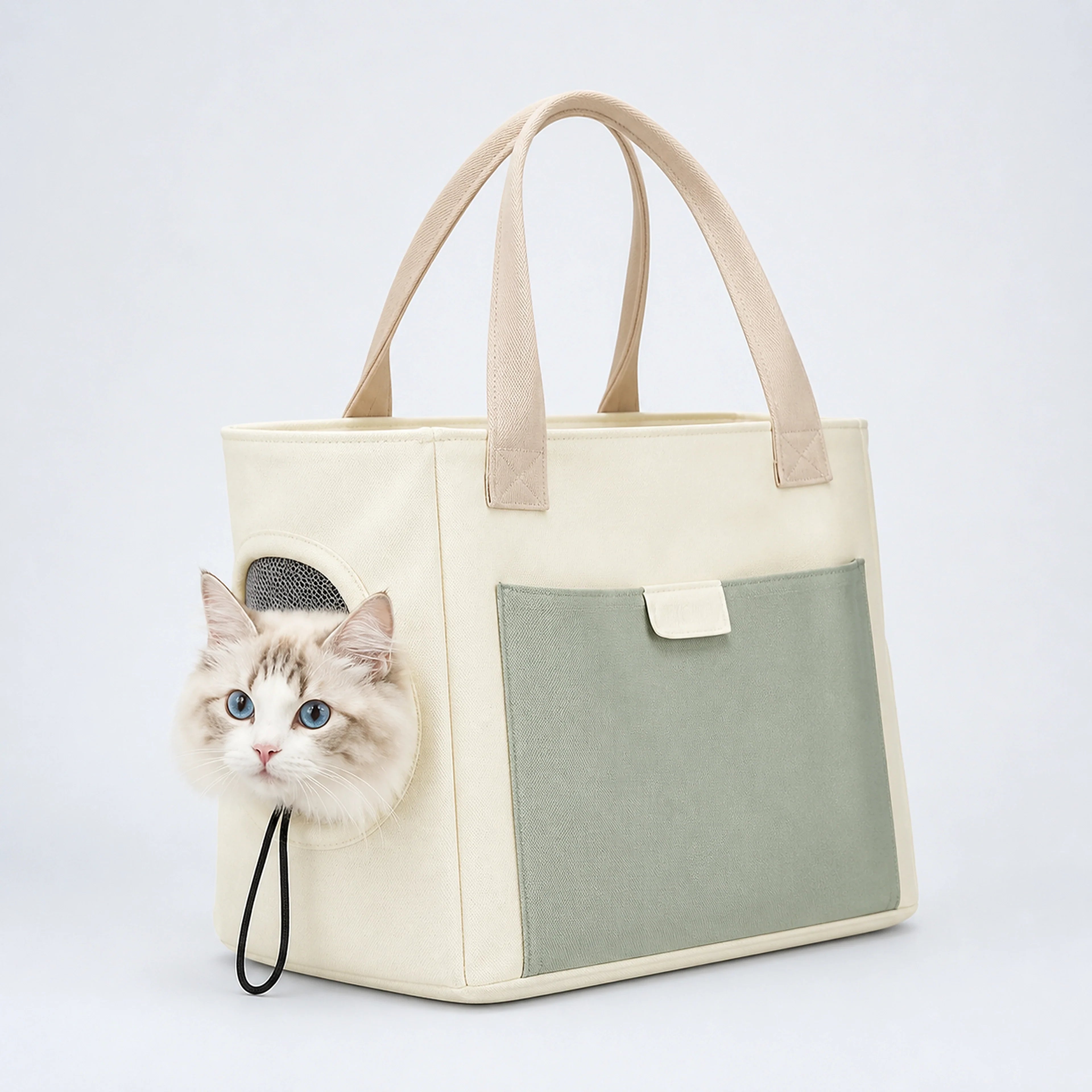 Soft-Sided Pet Carrier Tote with Head Opening | ALDERKIN