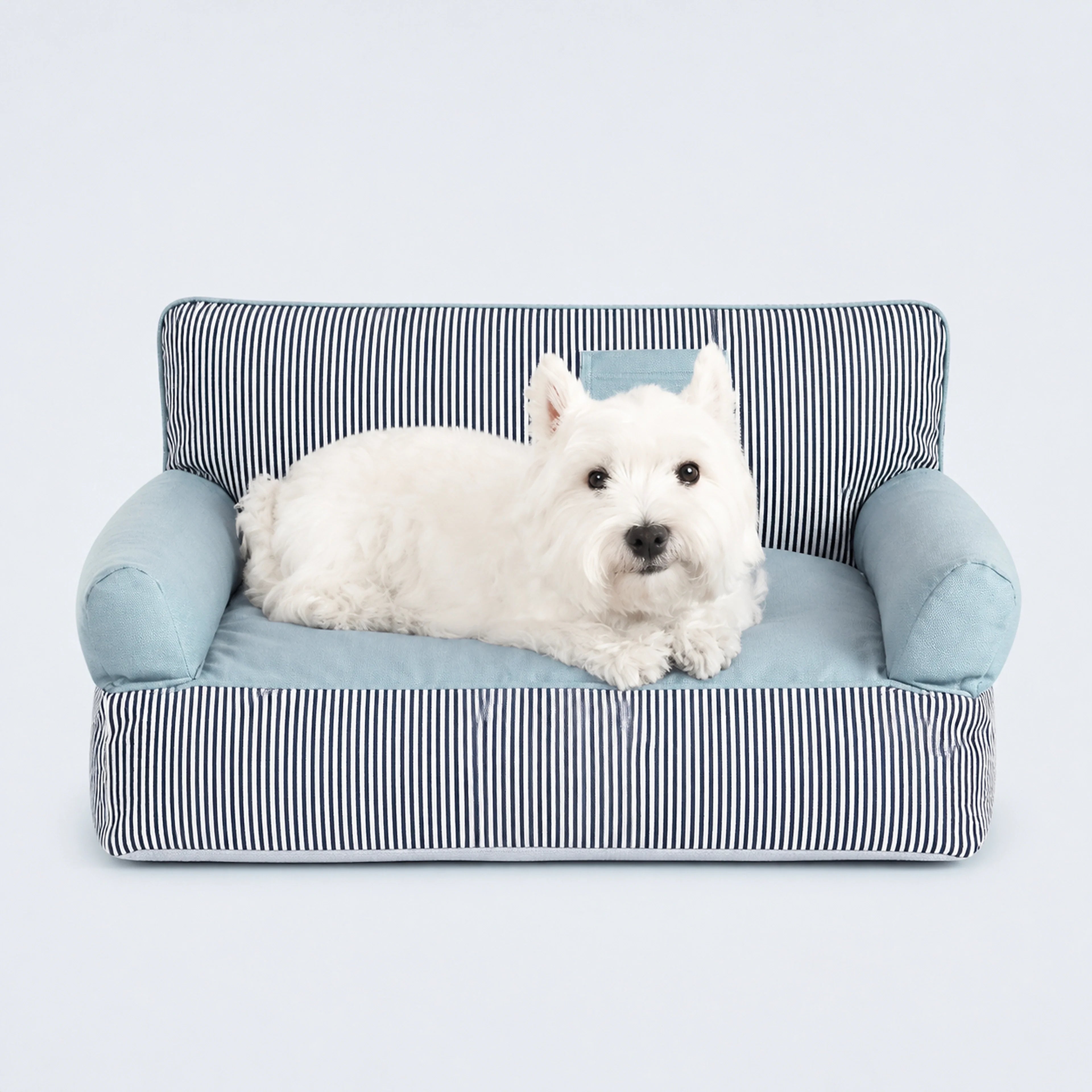 Striped Bolster Pet Sofa Bed – 2 Styles, 3 Sizes | ALDERKIN