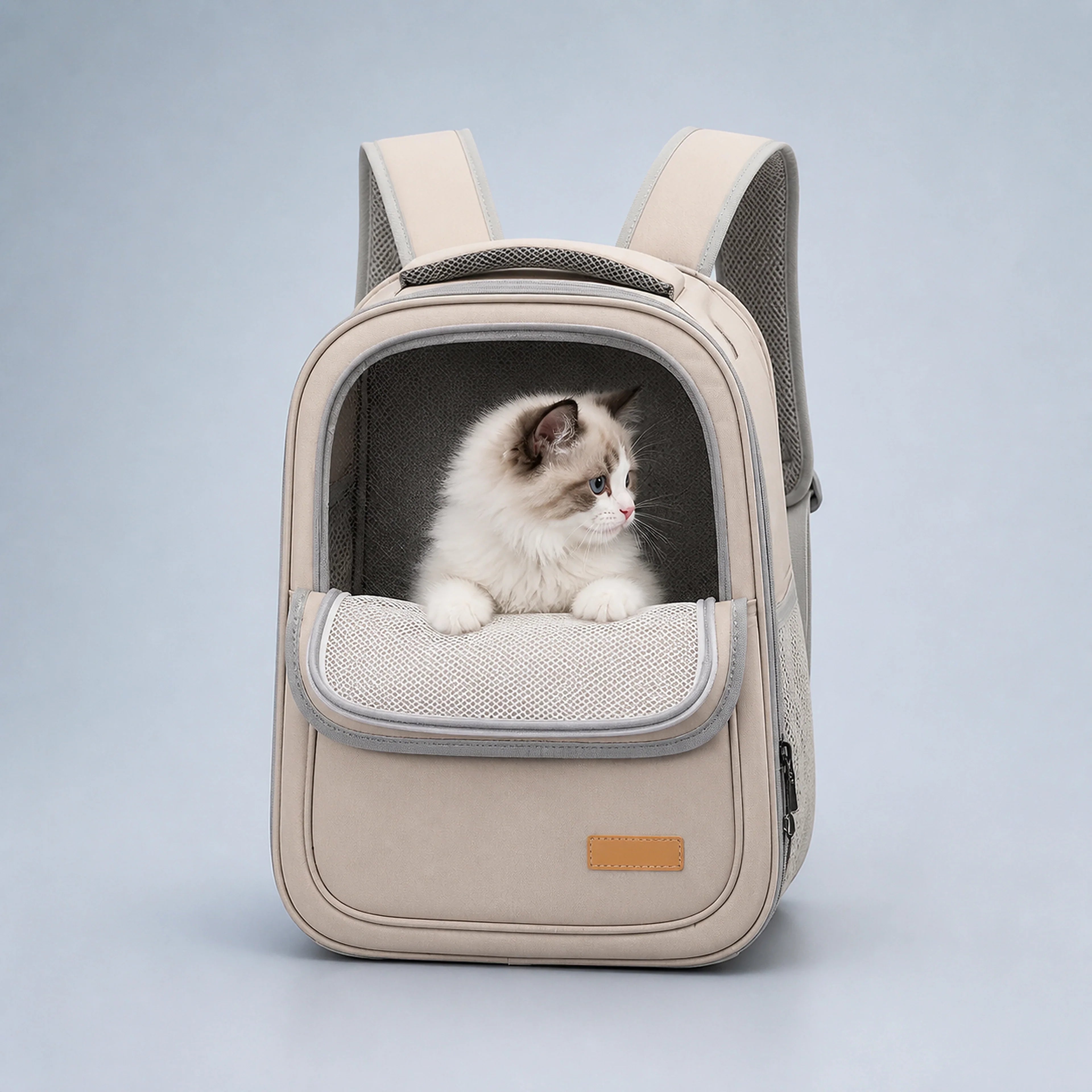 Structured Mesh-Front Pet Carrier Backpack – 3 Styles | ALDERKIN