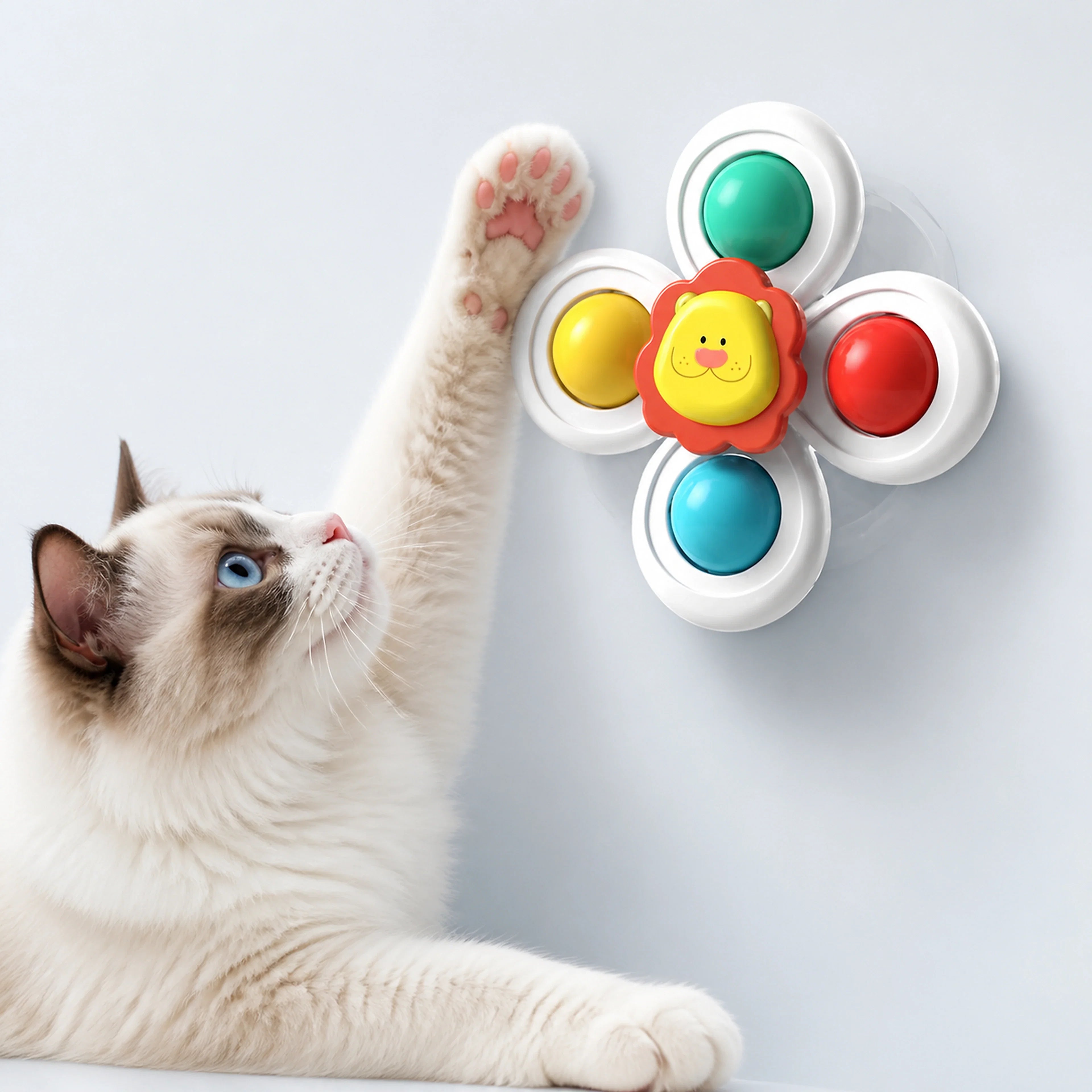 Suction Cup Spinner Toy for Cats – 3 Designs | ALDERKIN