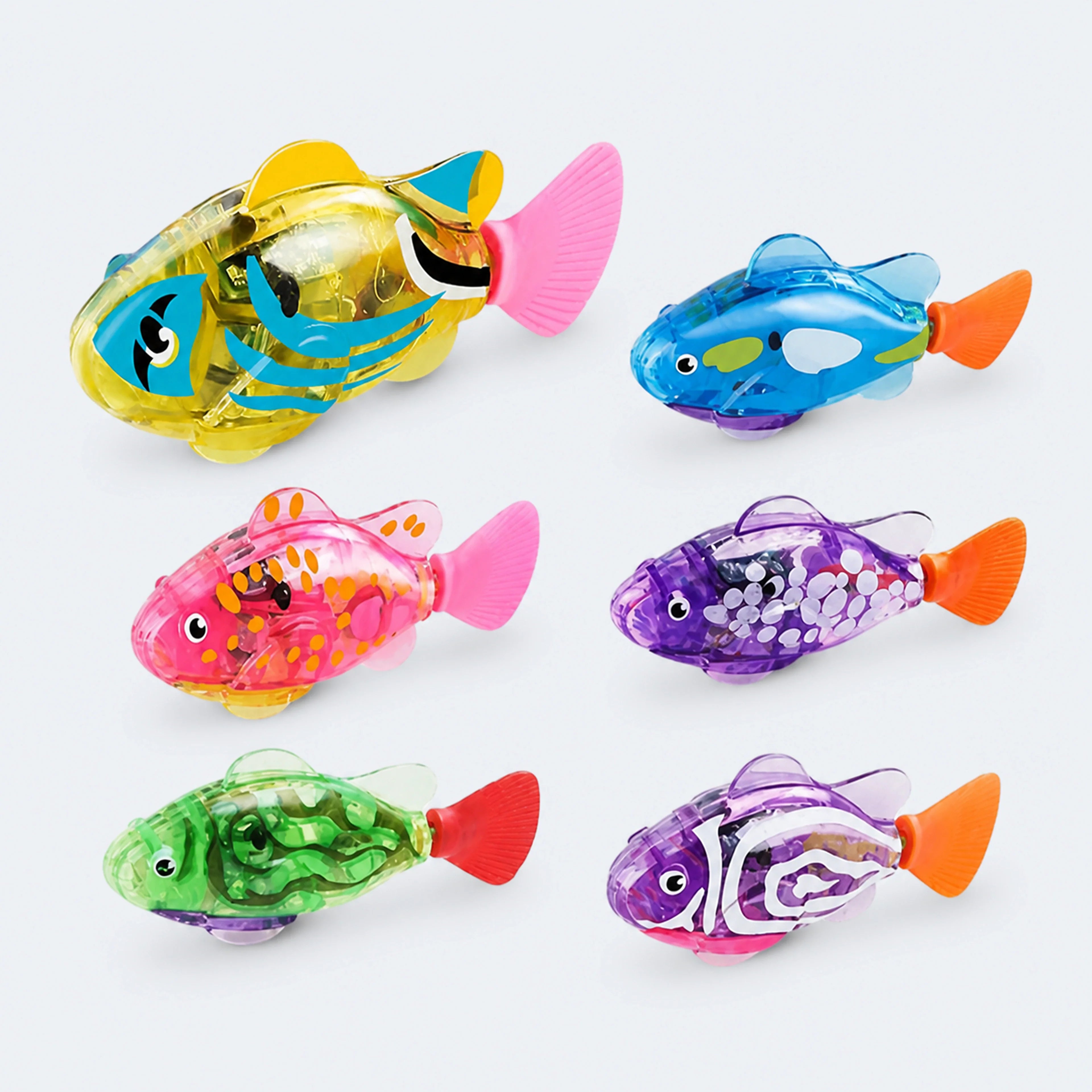 Swimming Robot Fish Pet Toys – 6-Piece Set | ALDERKIN