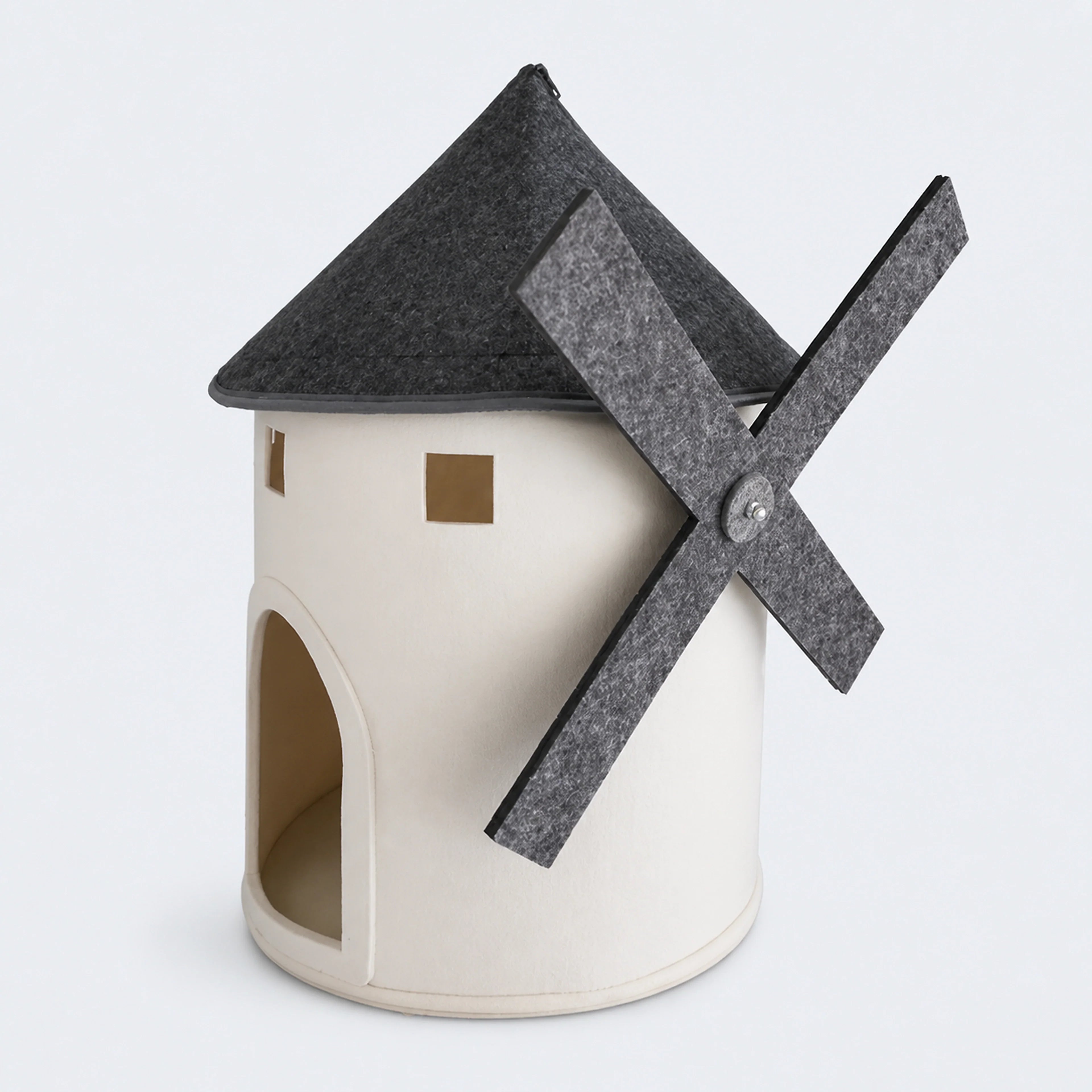 Windmill-Shaped Indoor Cat House | ALDERKIN