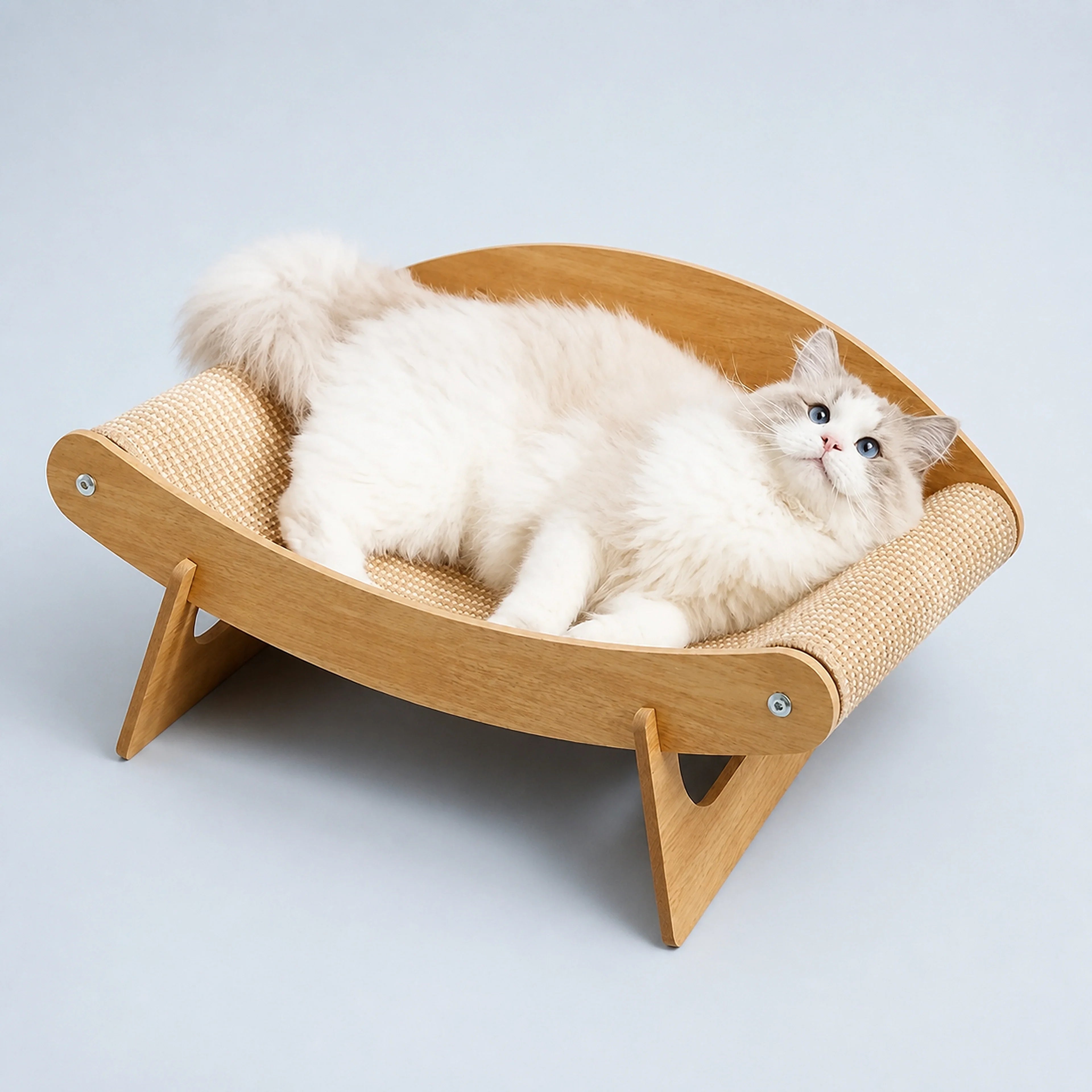 Wooden Cat Scratcher Couch Bed | ALDERKIN