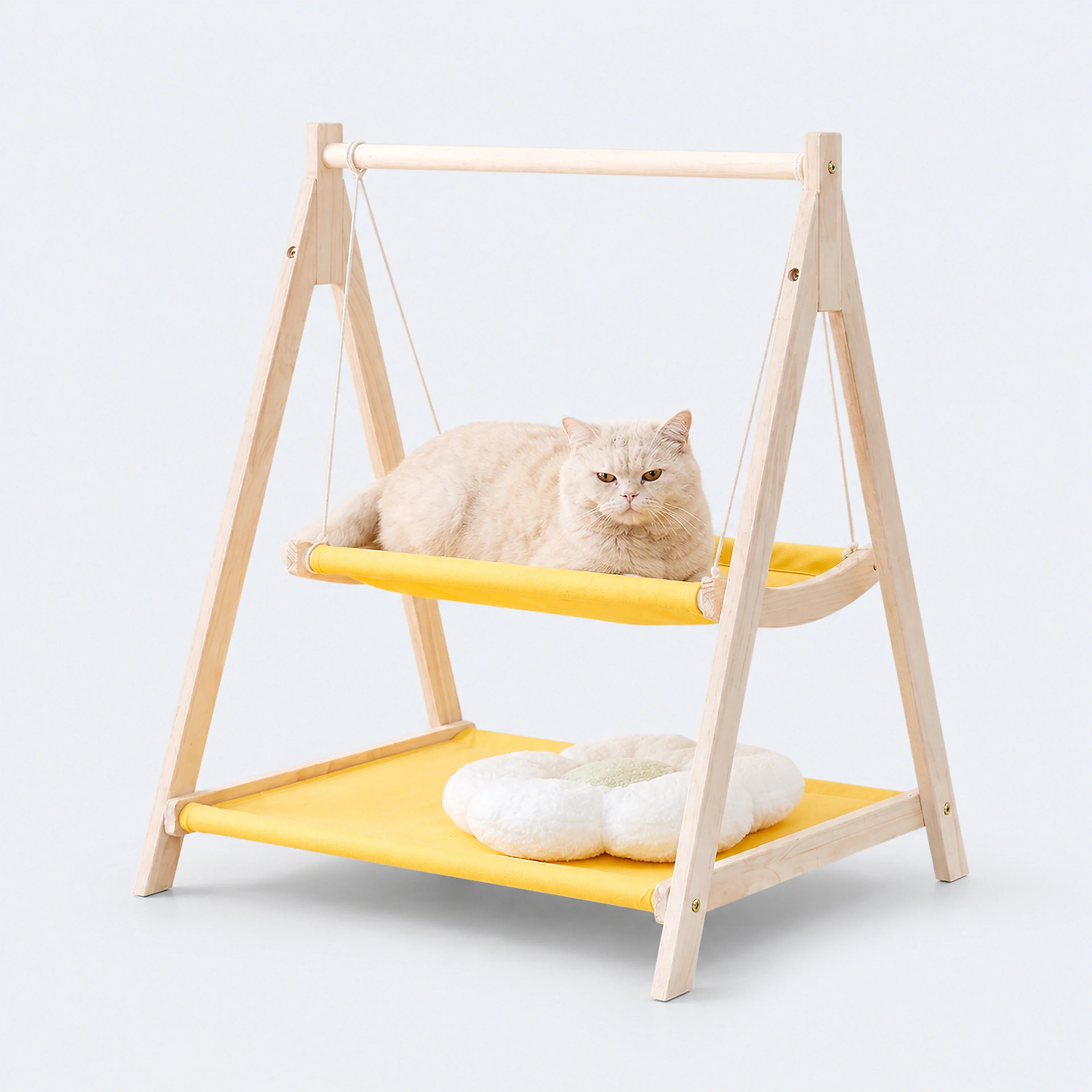 Wooden Hanging Hammock Bed for Cats & Small Pets | ALDERKIN